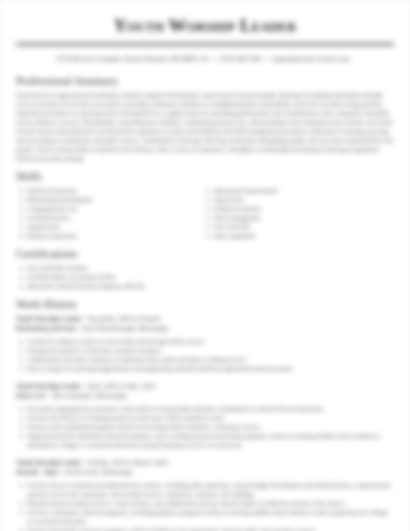 Community and Public Service Resumes Rocket Resume