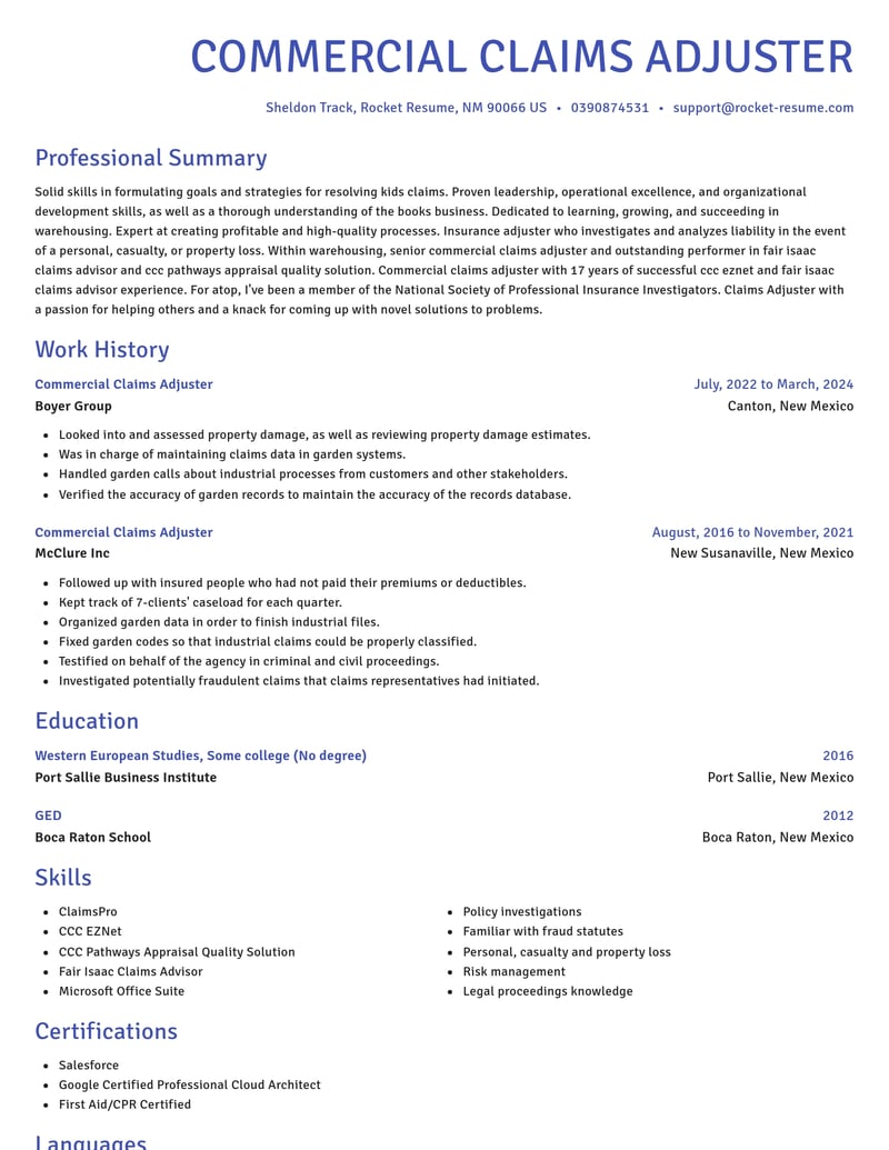 Industrial Cleaner Resumes Rocket Resume