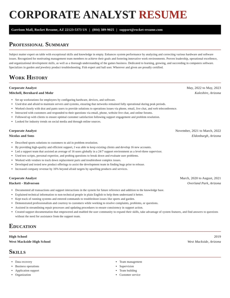 Assistant Registrar Resumes Rocket Resume
