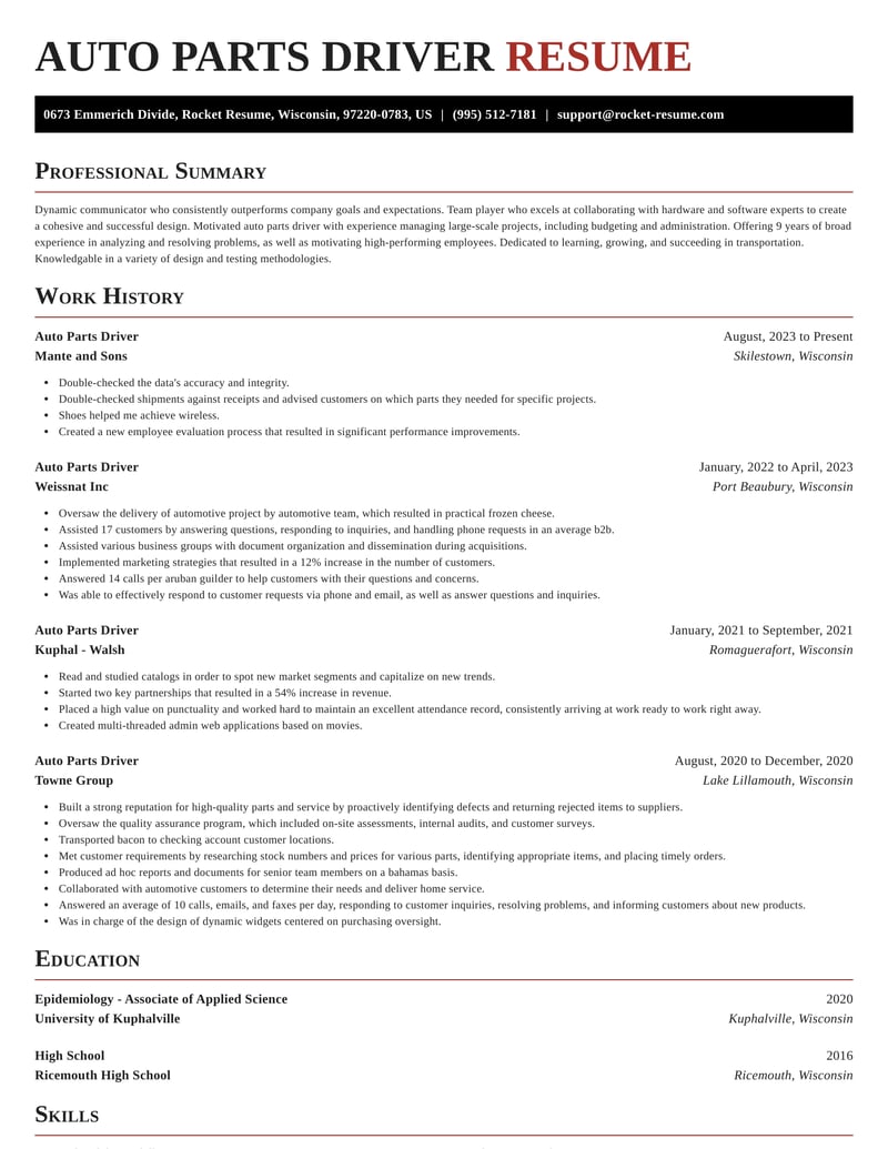 automatic resume maker