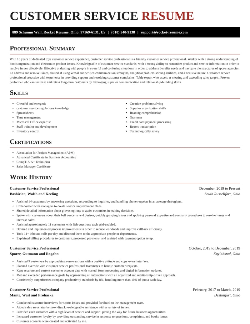 Professional resume services online ontario