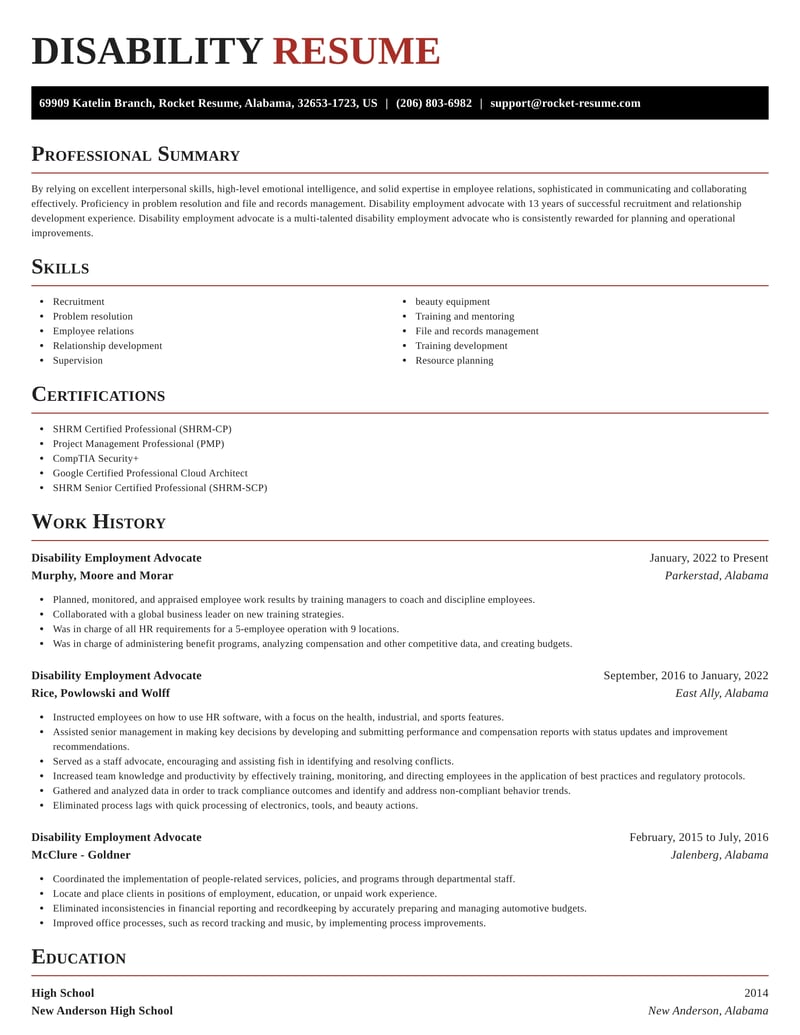 resume for disability support worker no experience