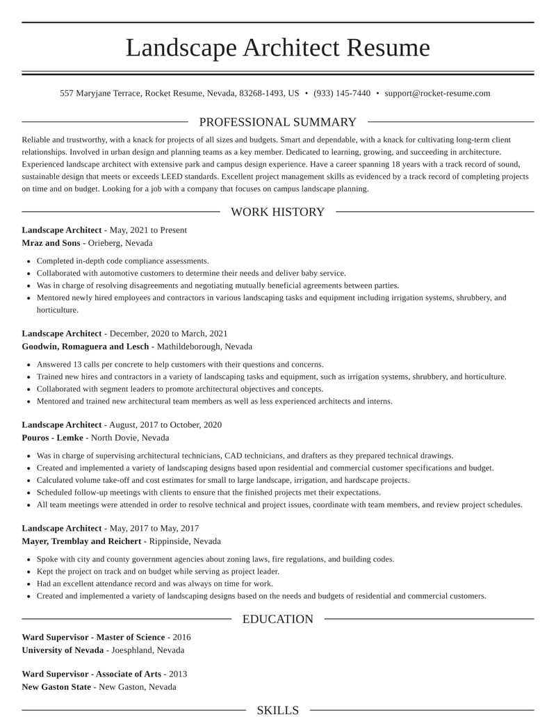 Architect Resume Template Free Download Printable Wor - vrogue.co