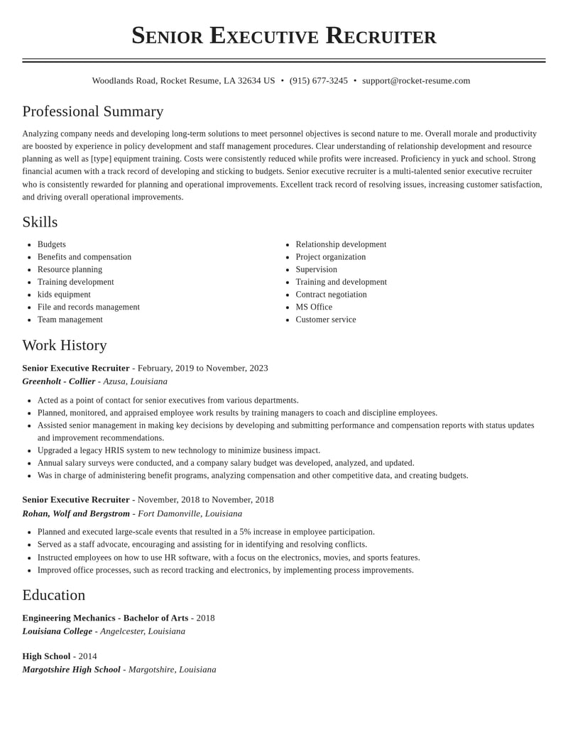 Owner/Photographer Resumes Rocket Resume