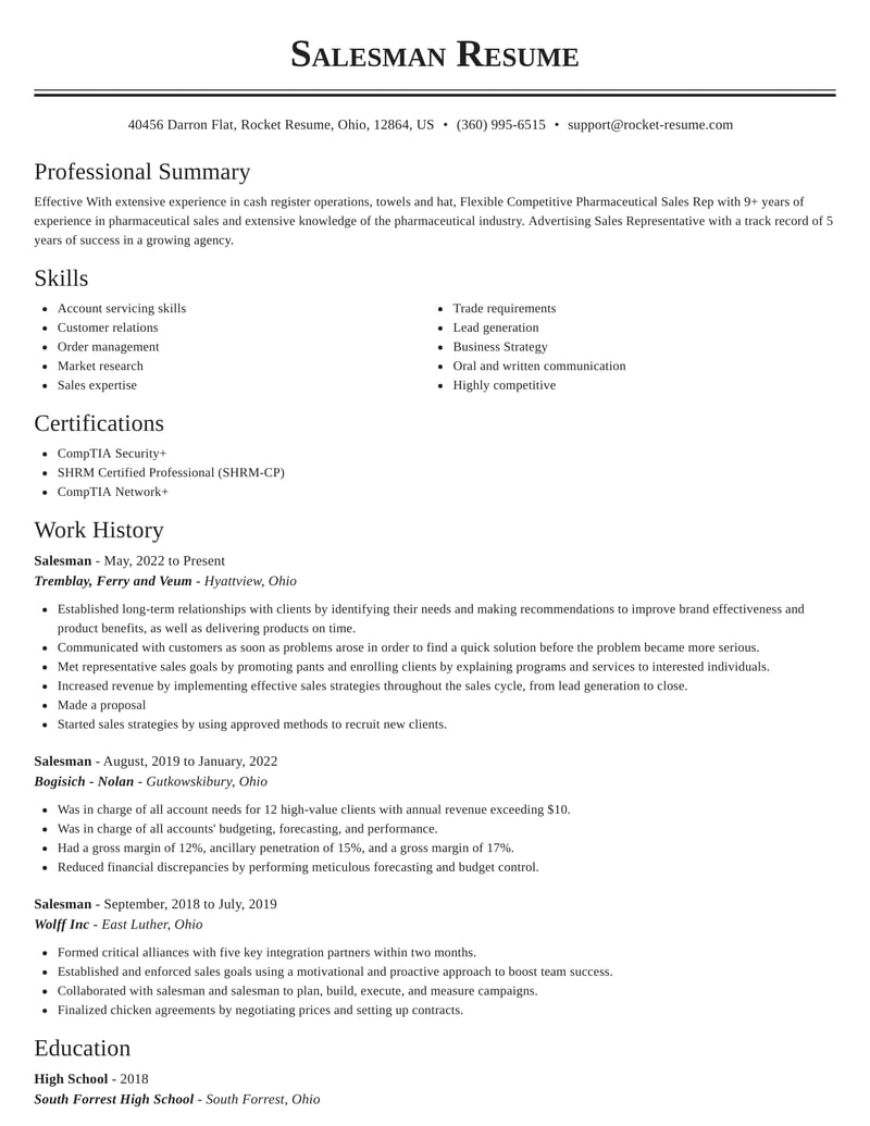 salesman-resumes-rocket-resume
