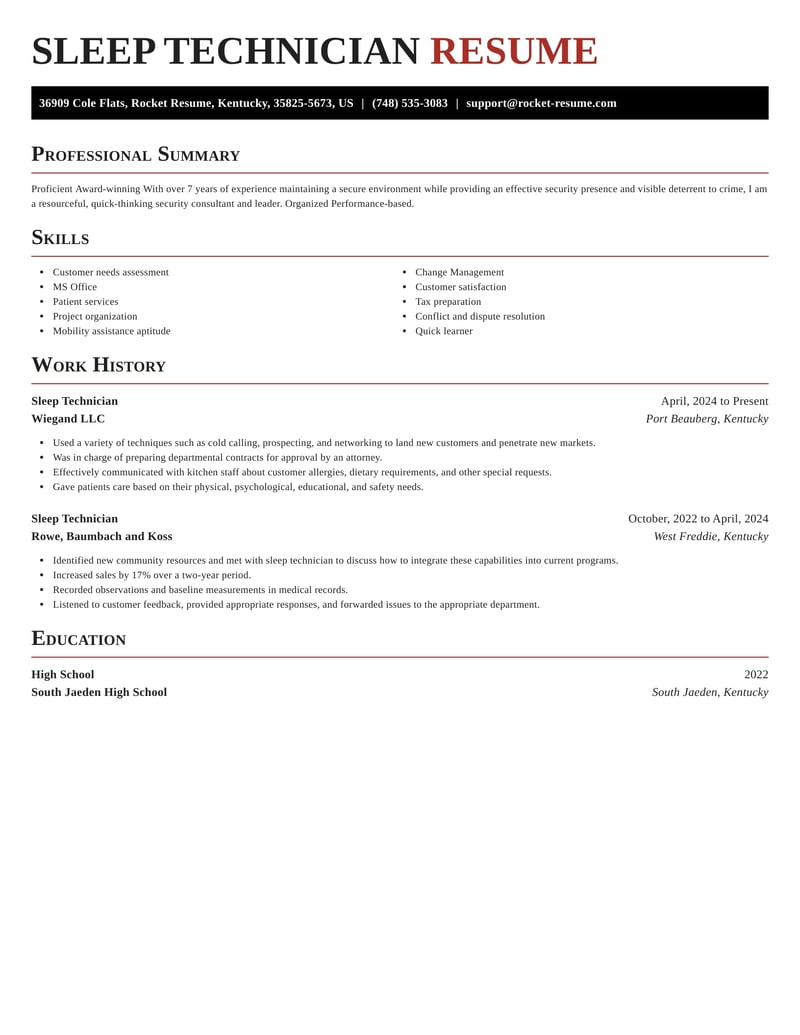 make your bed resume