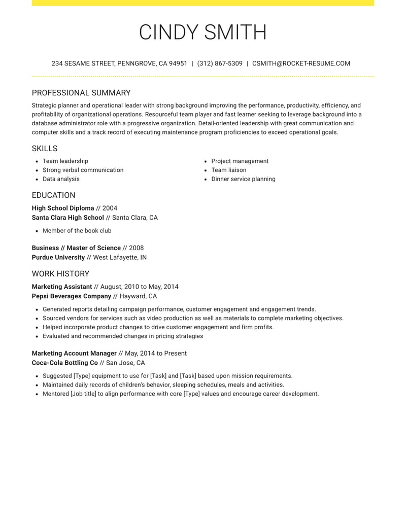 Food Preparation Worker Resumes Rocket Resume