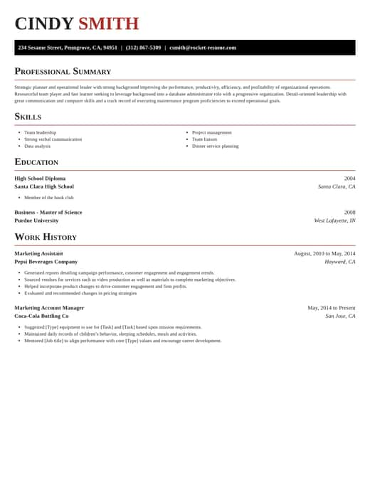 exquisite resume template