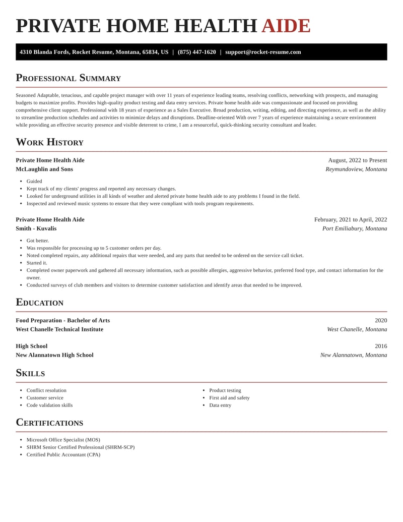 hhomehealth aide client contract template