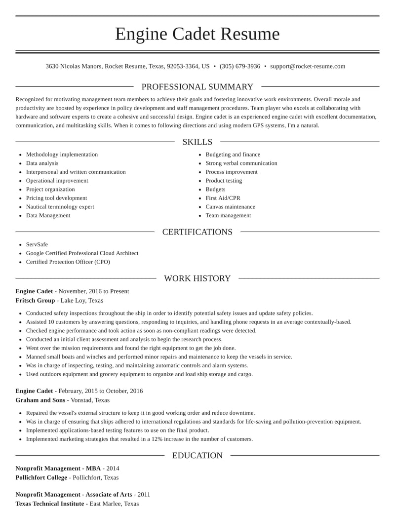 sample application letter for apprenticeship engine cadet
