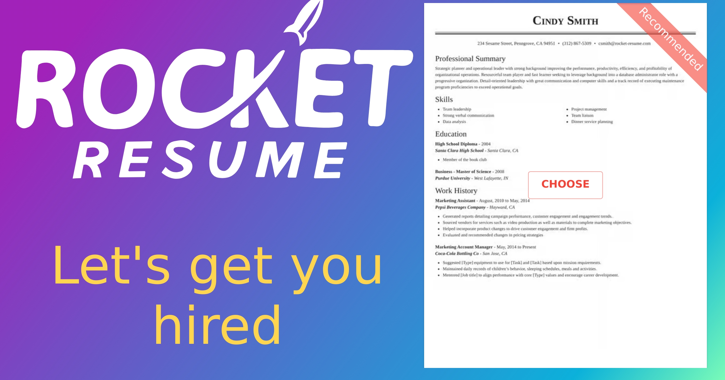 Visually Impaired Teacher CV Builder Rocket Resume