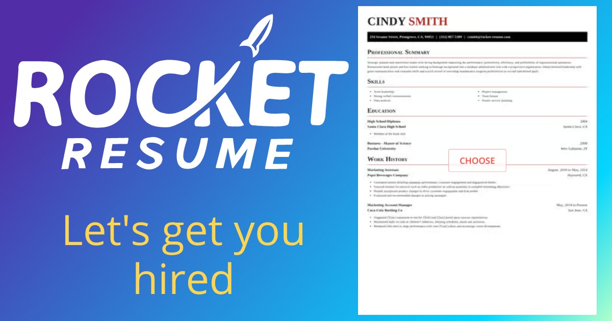 Dance Coach Resume Builder Rocket Resume