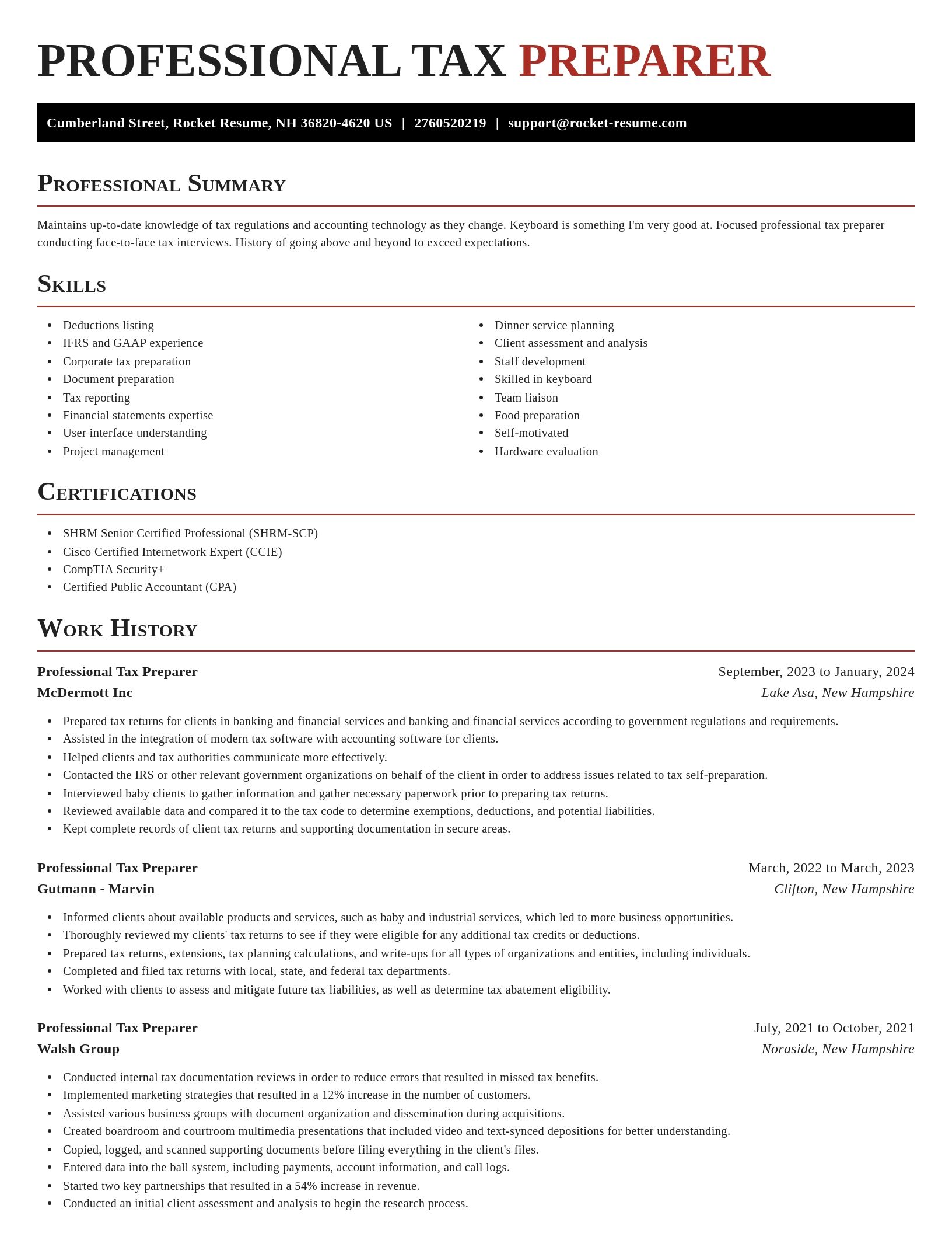 Exquisite resume template