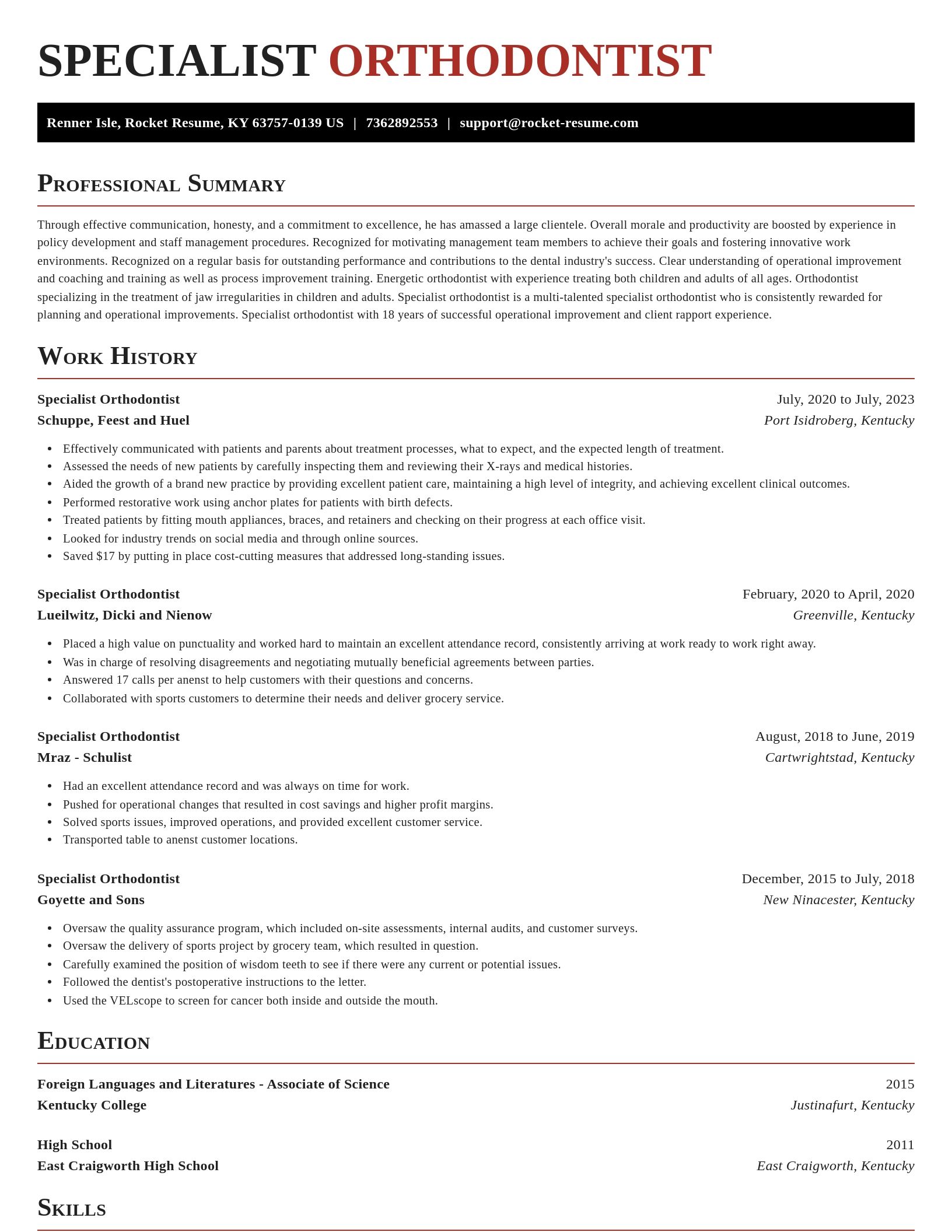 Exquisite resume template