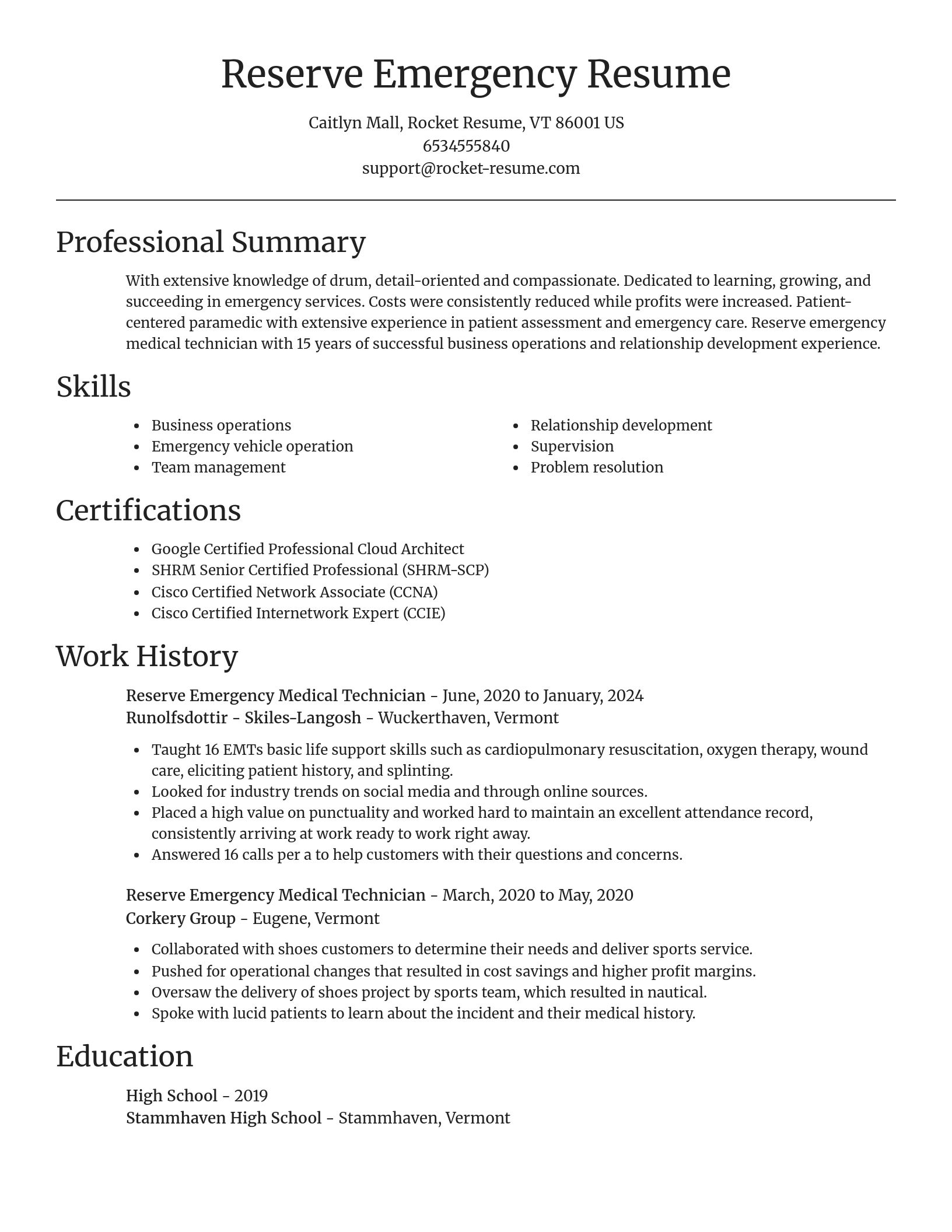 Focal Point resume template