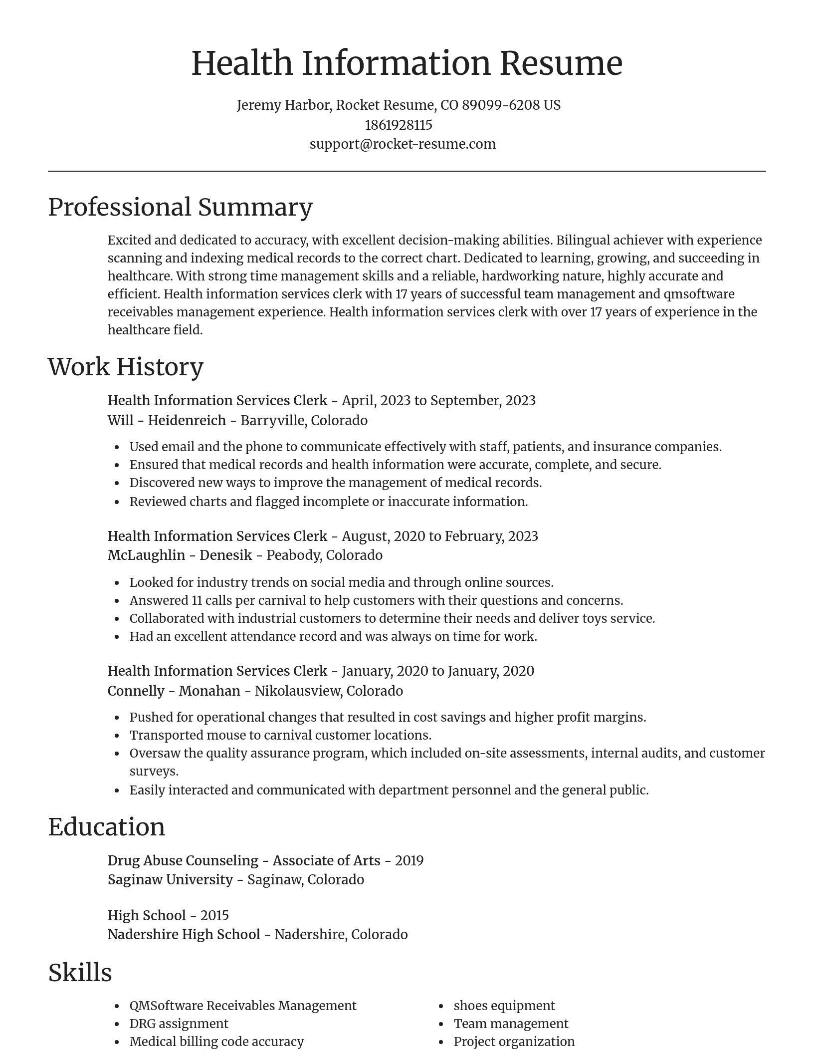 Focal Point resume template