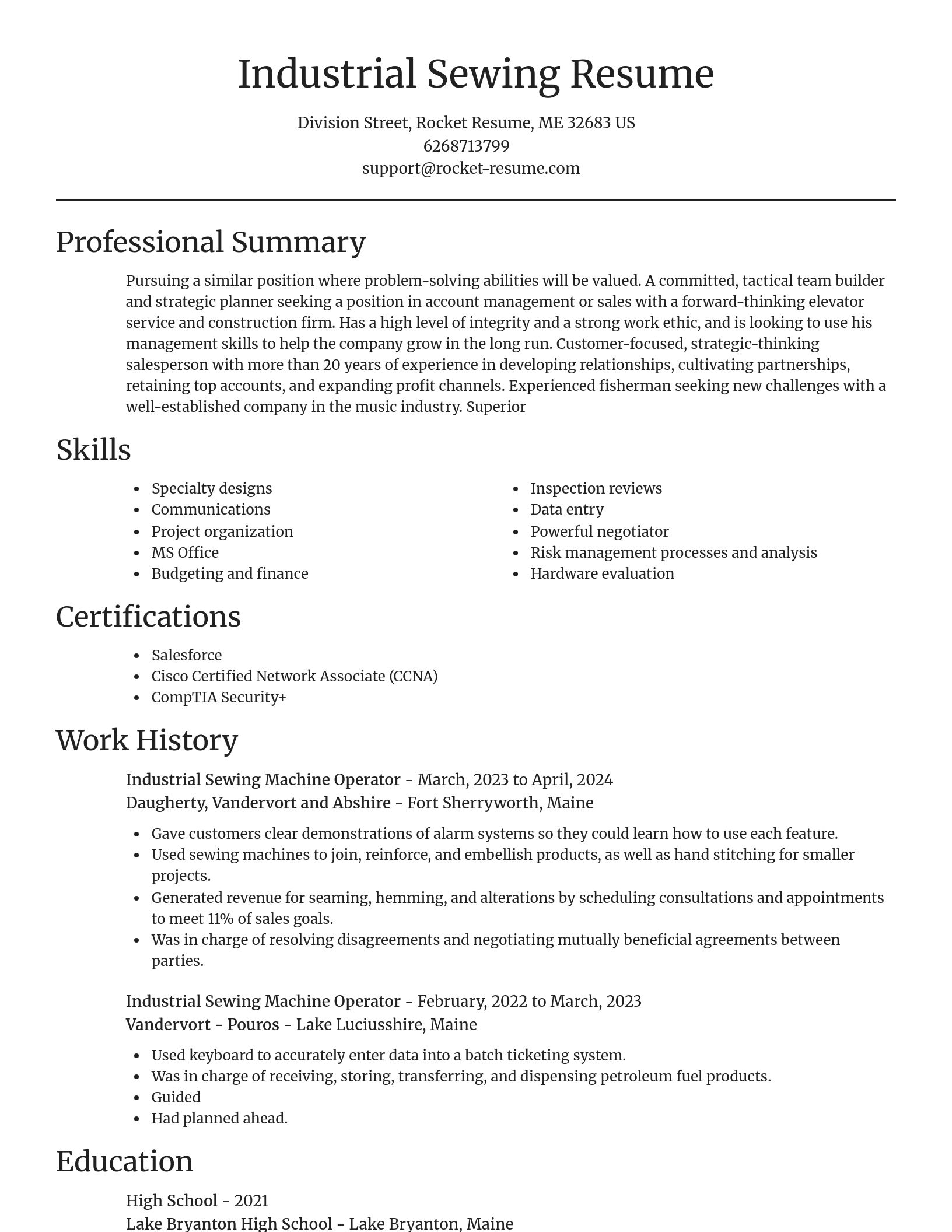 Focal Point resume template
