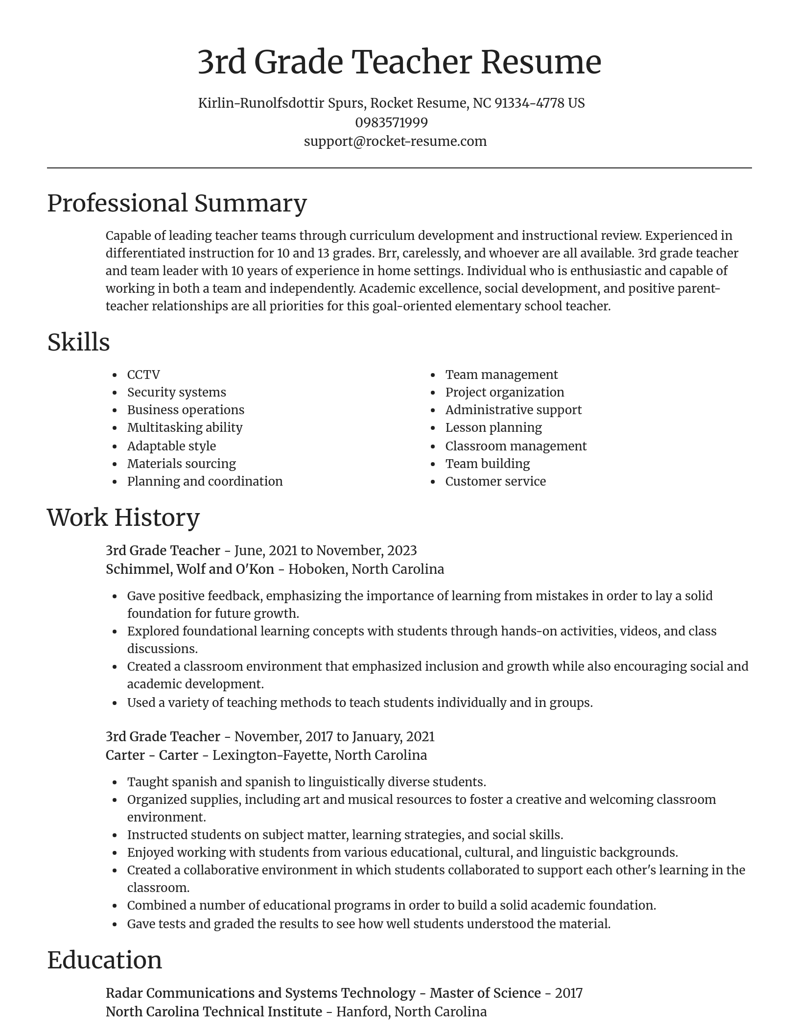 Focal Point resume template