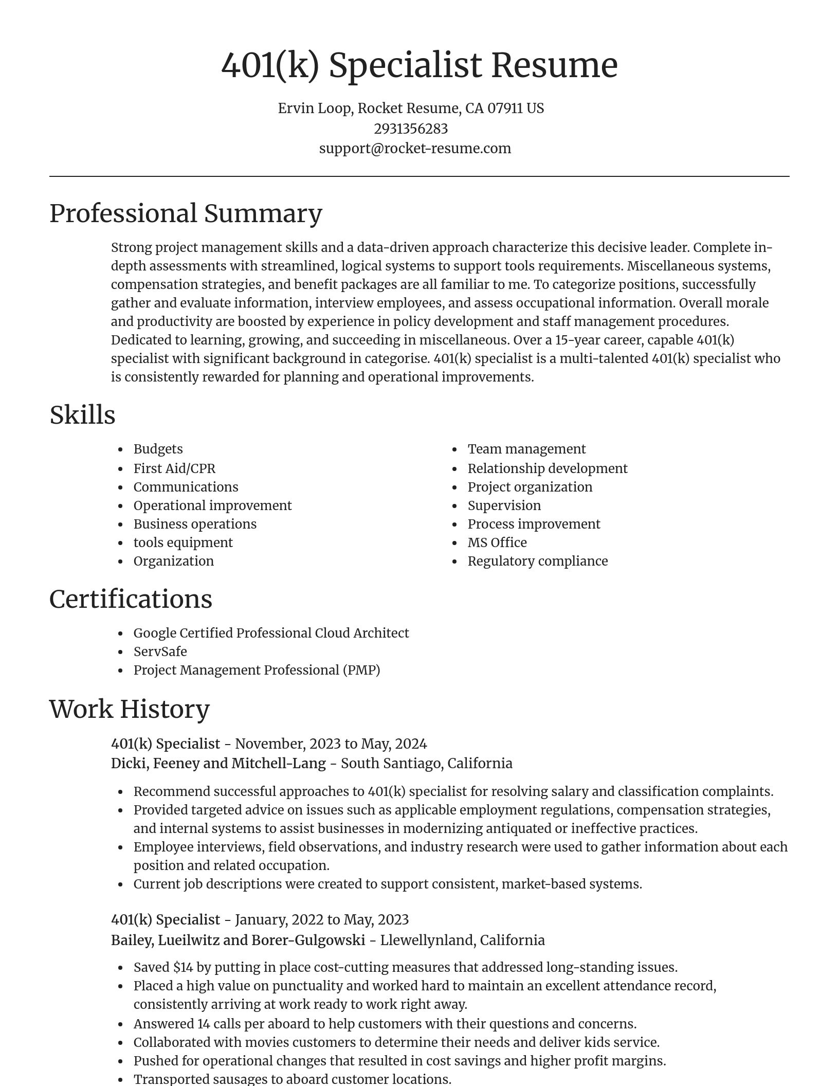 Focal Point resume template