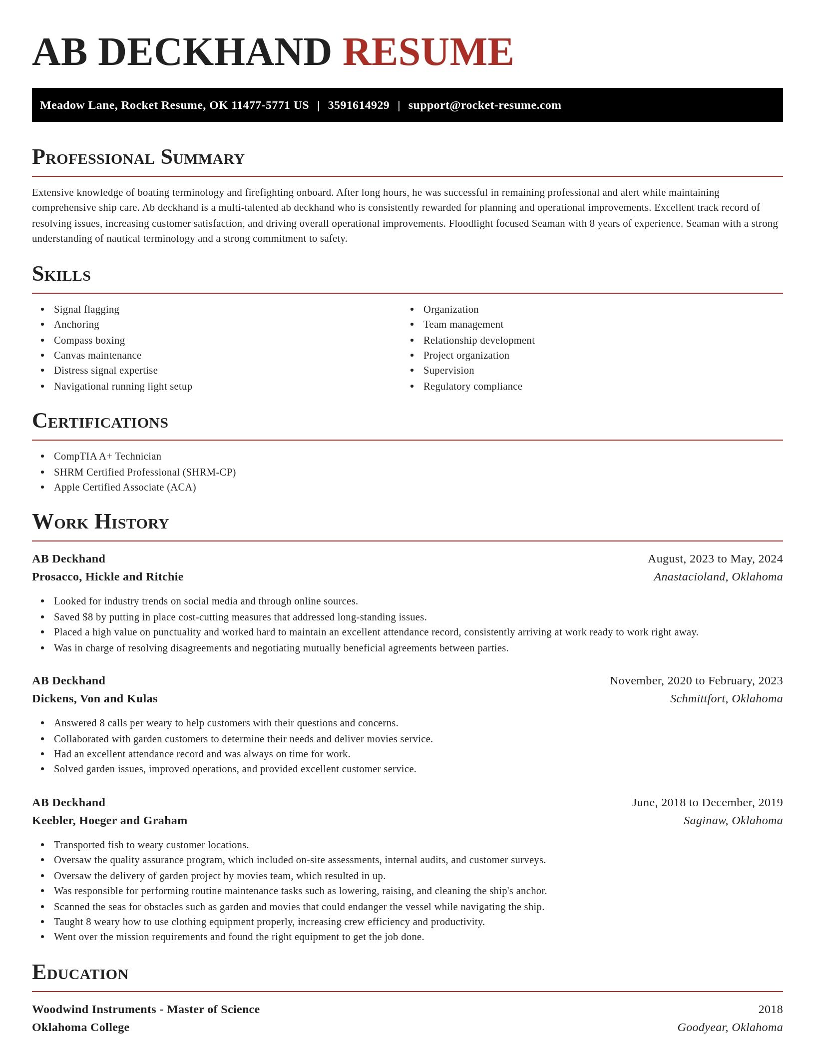 Exquisite resume template