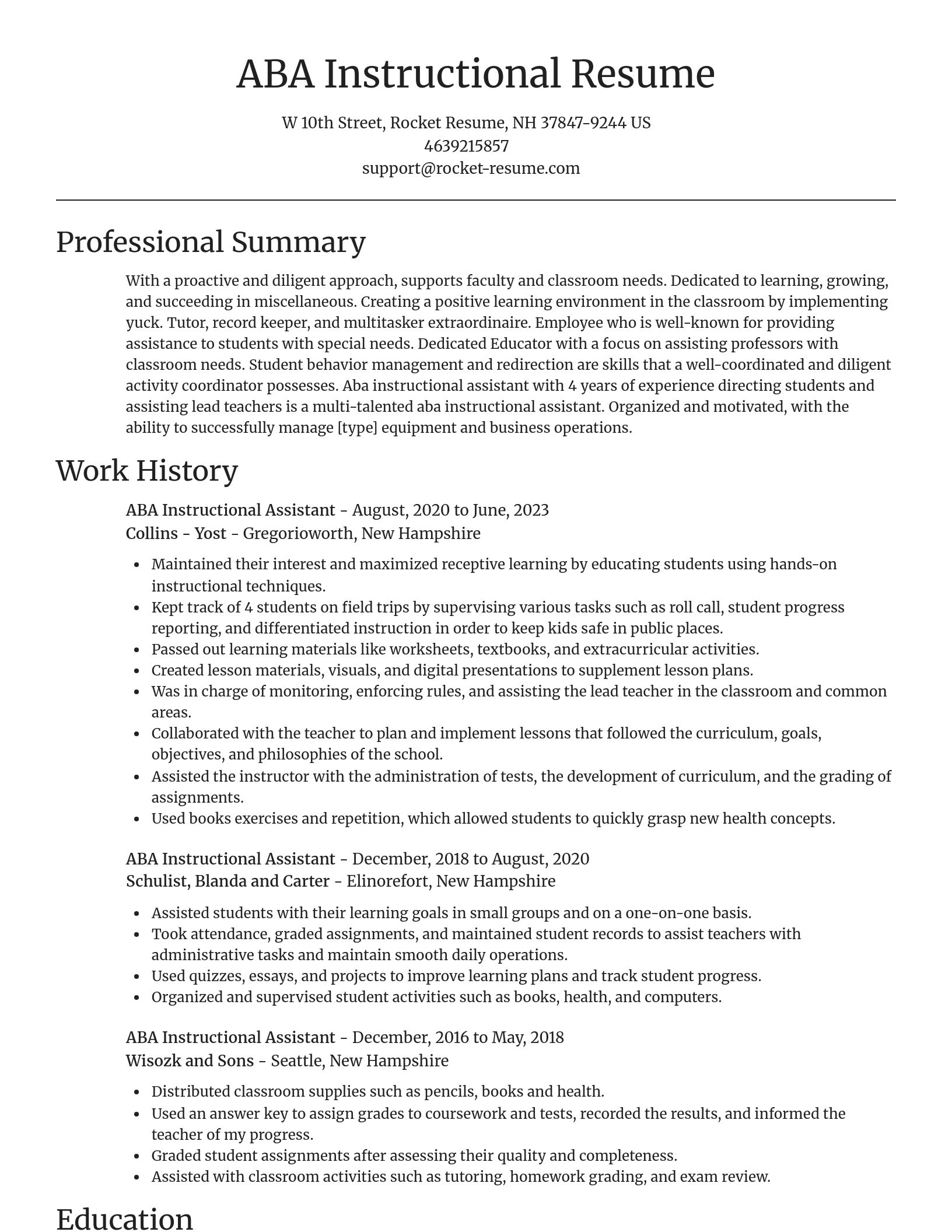 Focal Point resume template