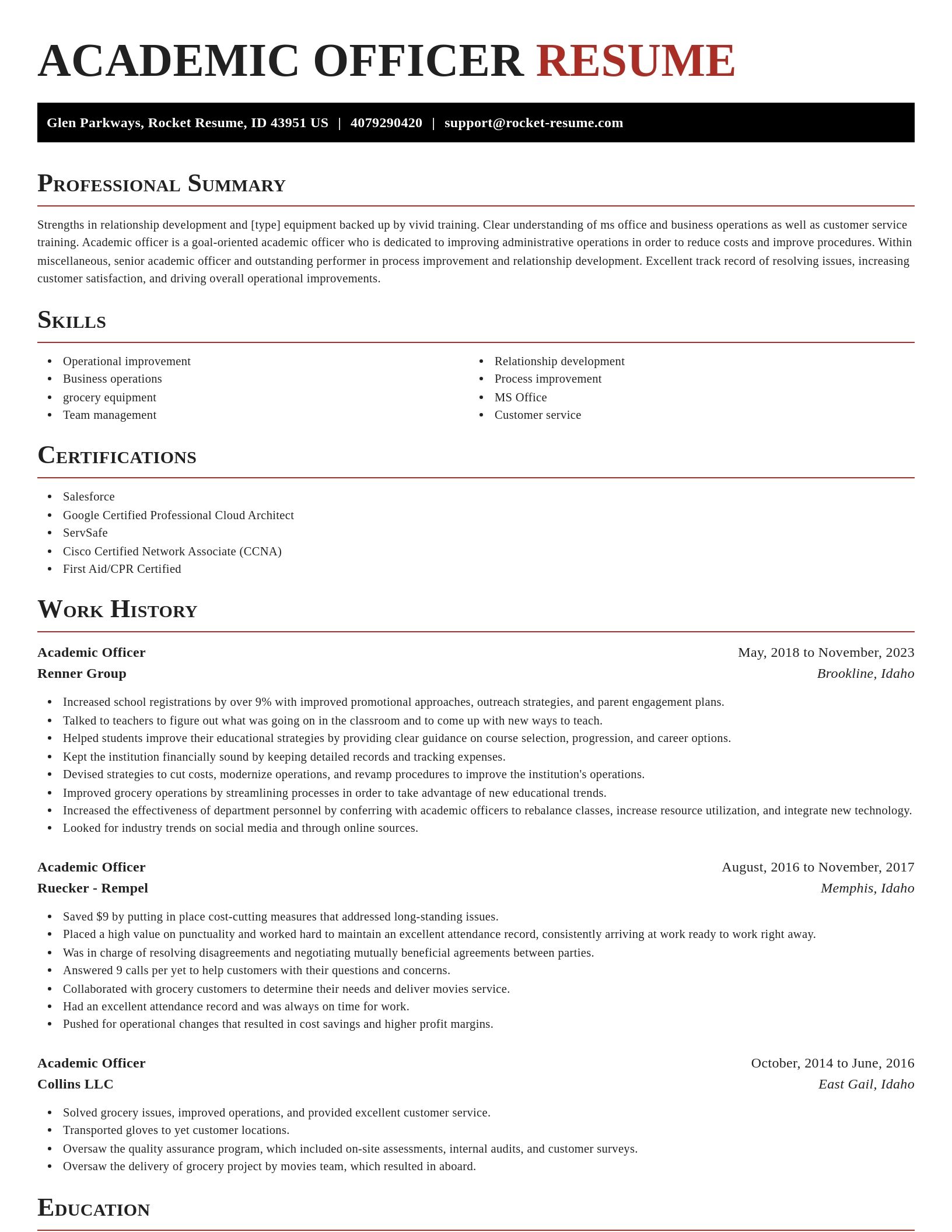Exquisite resume template