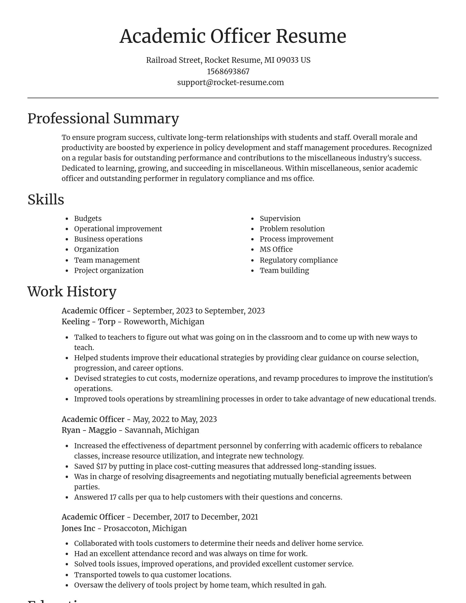 Focal Point resume template