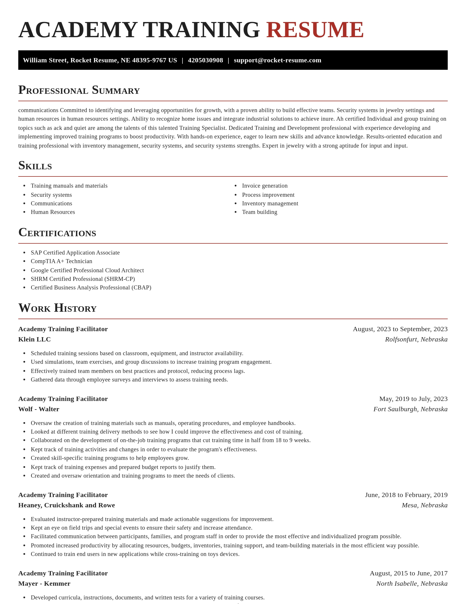 Exquisite resume template