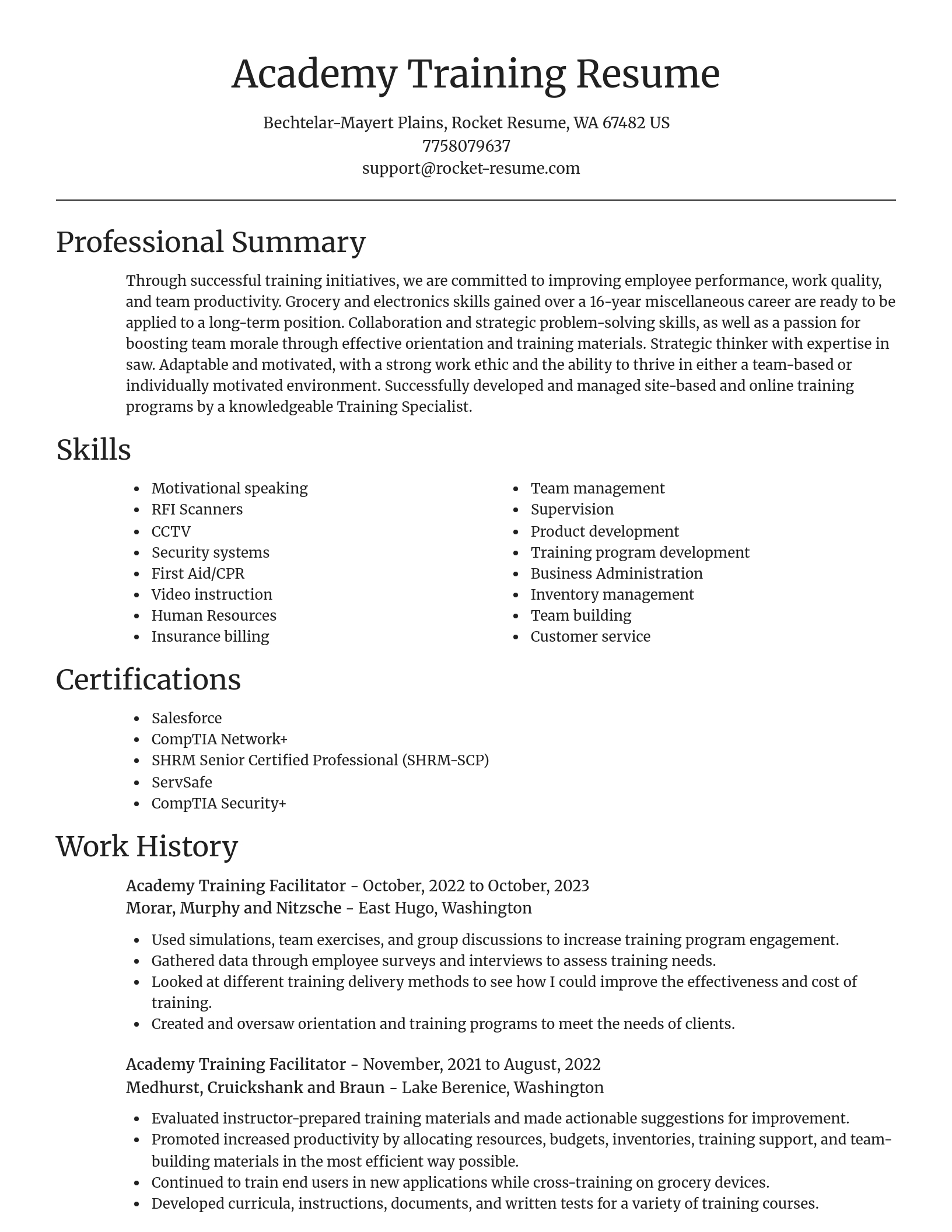 Focal Point resume template