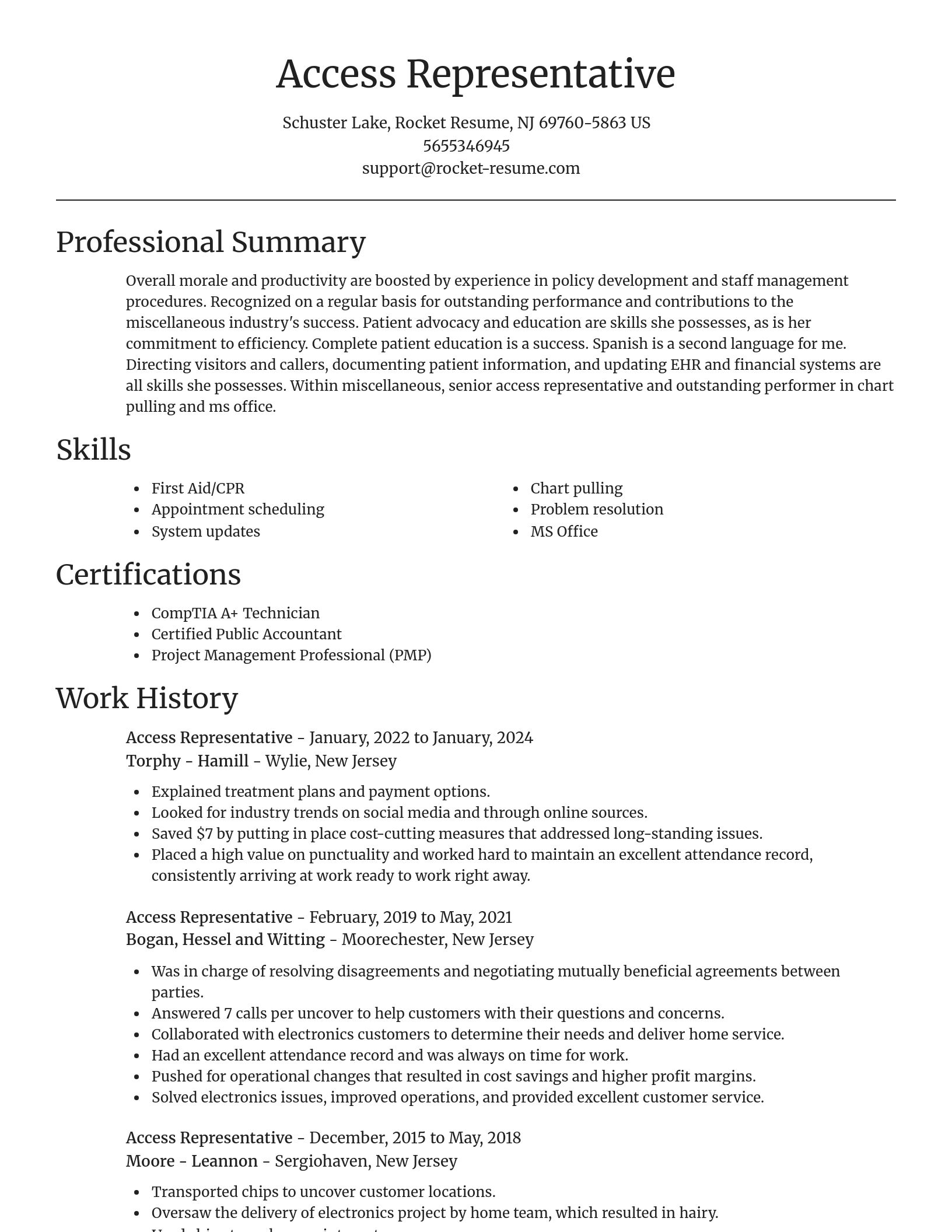 Focal Point resume template