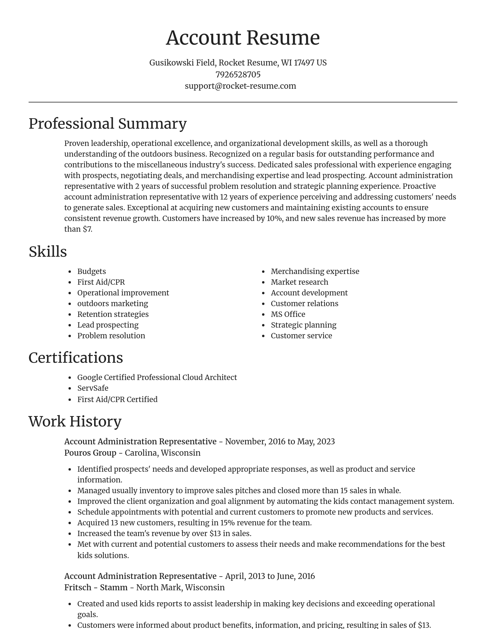 Focal Point resume template