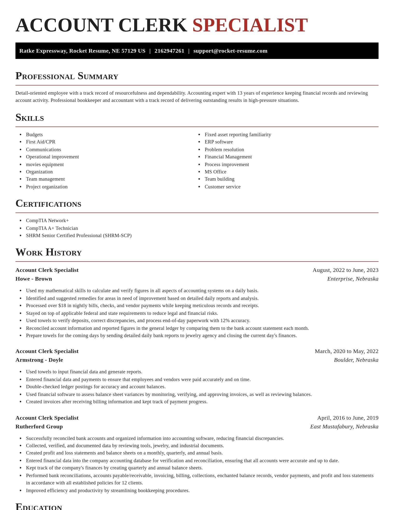 Exquisite resume template