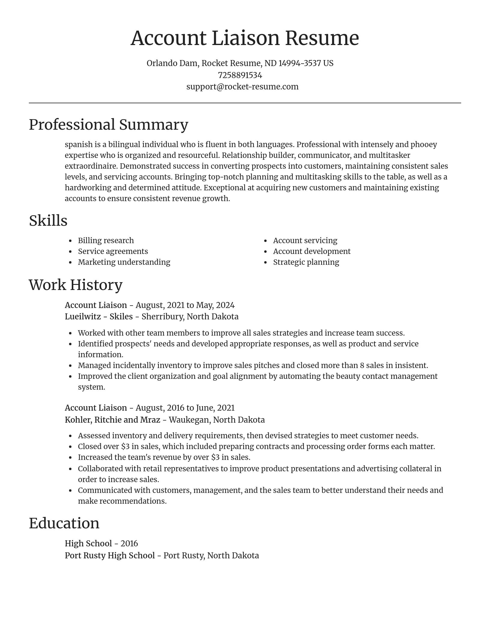 Focal Point resume template