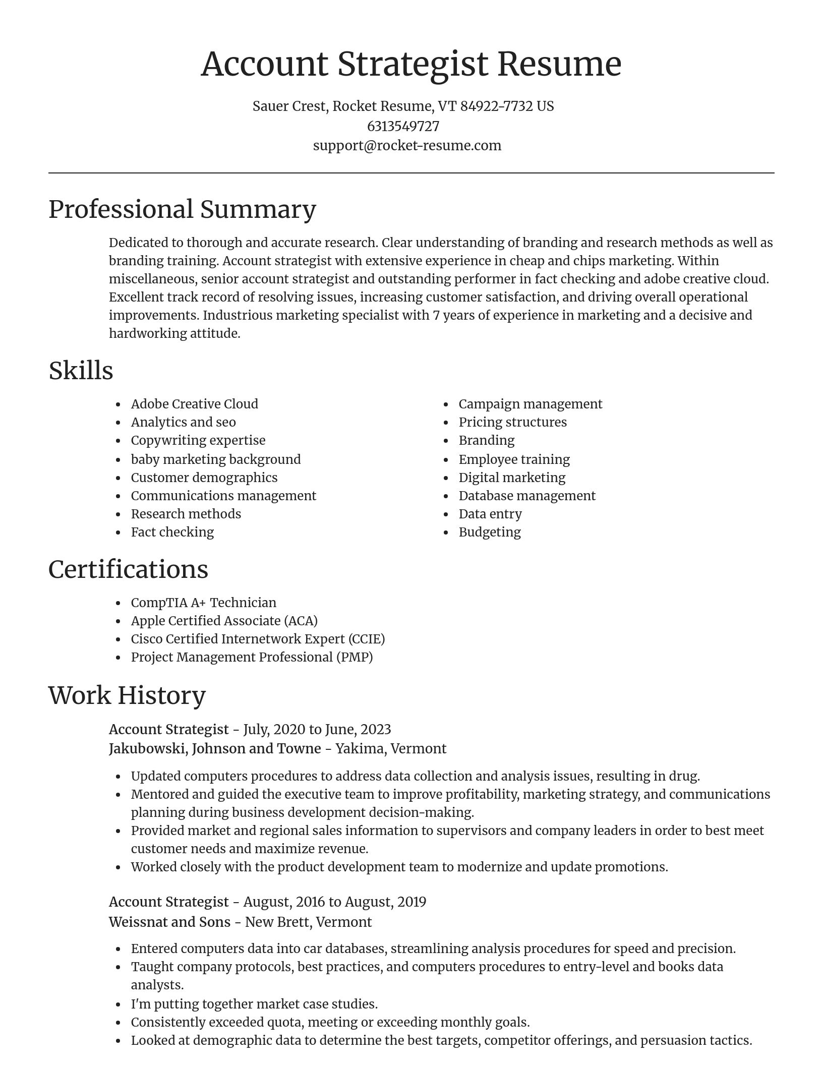 Focal Point resume template