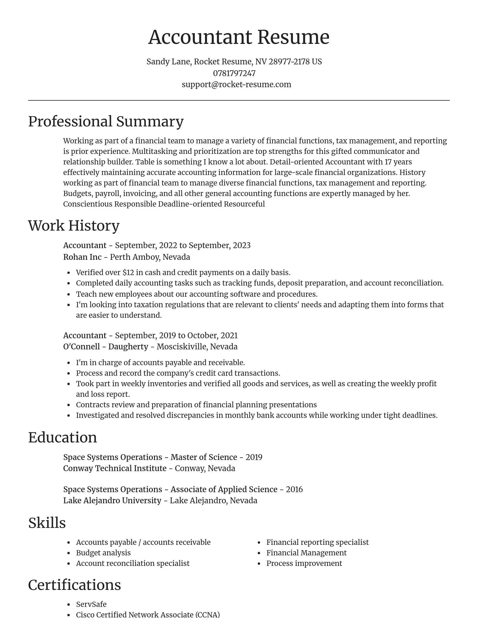 Focal Point resume template