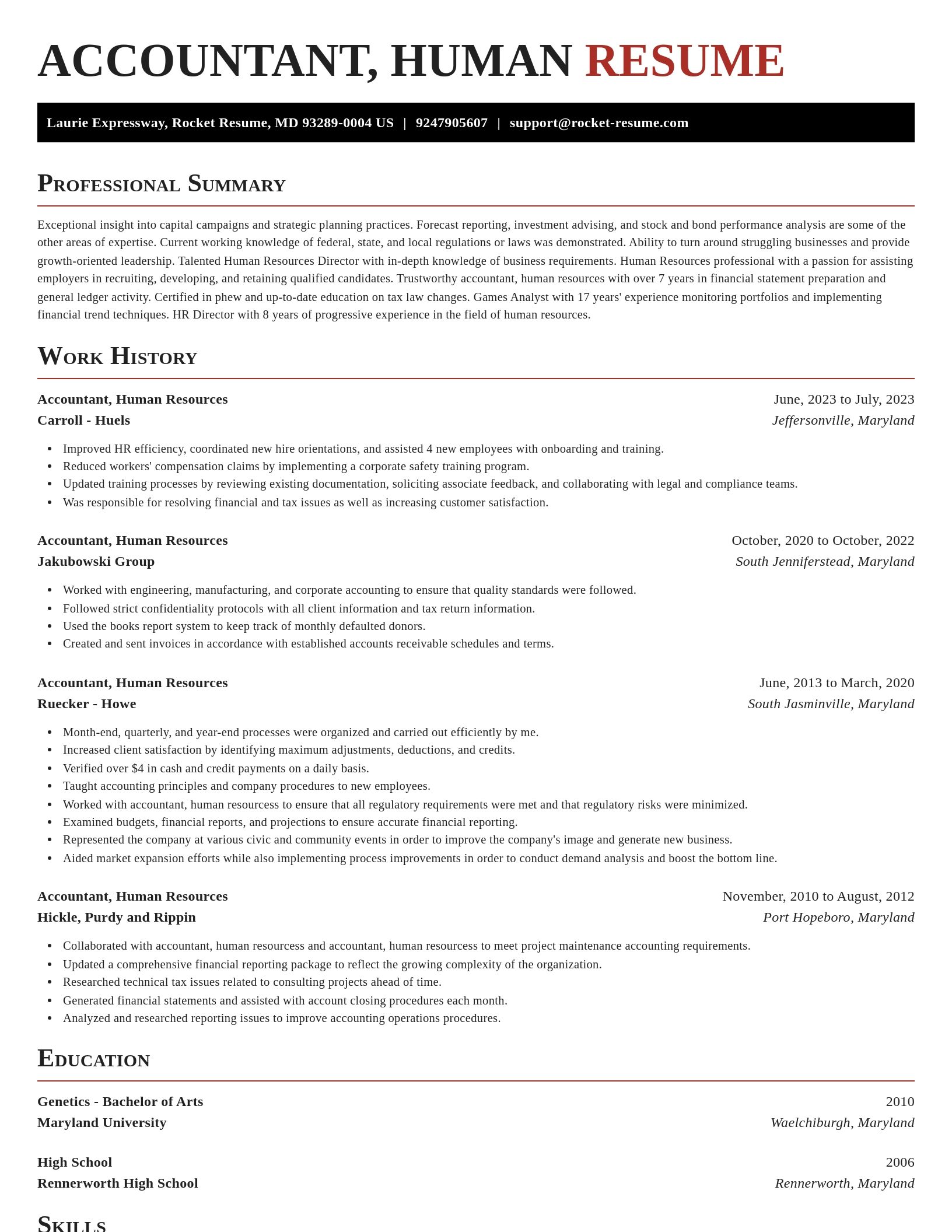 Exquisite resume template