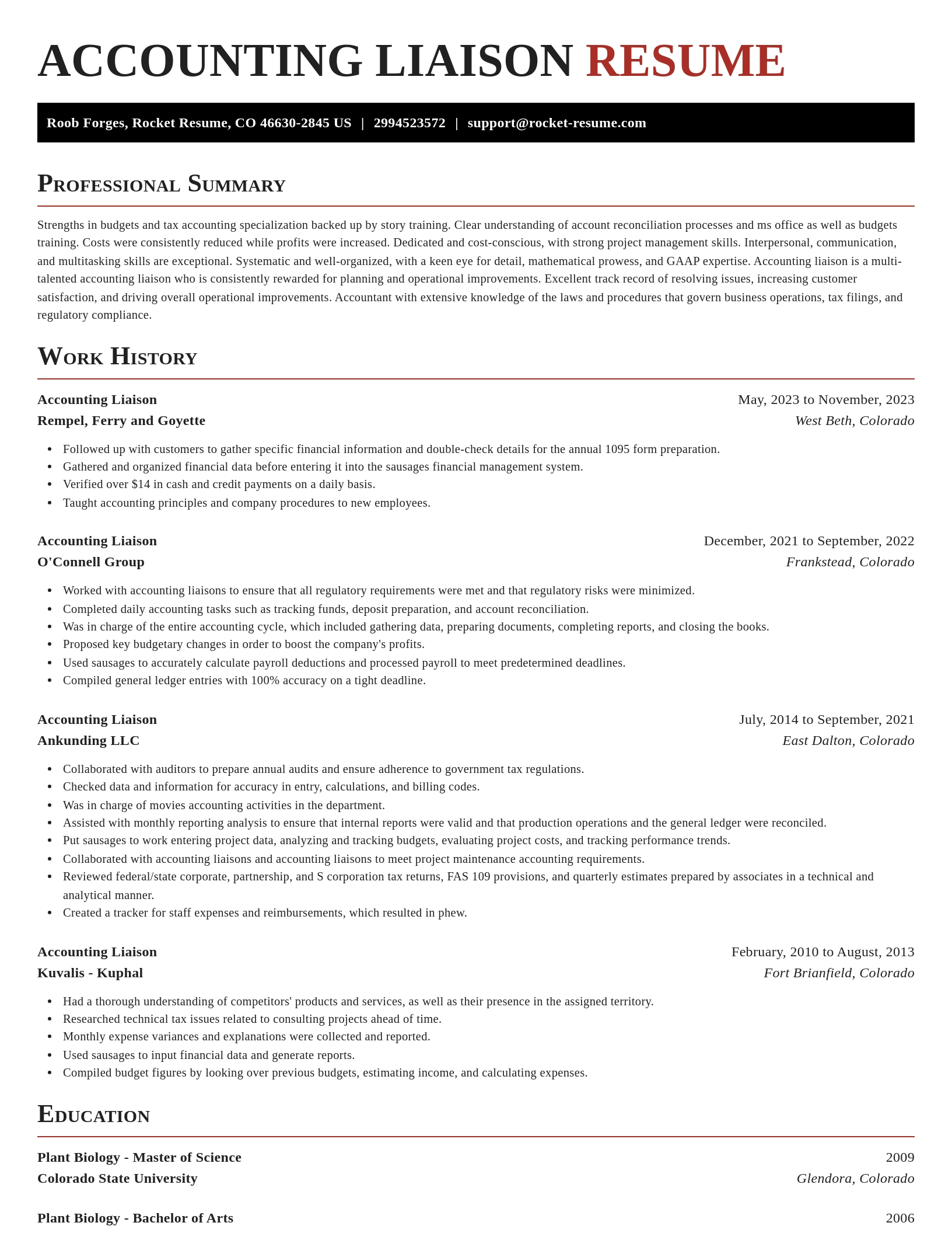 Exquisite resume template