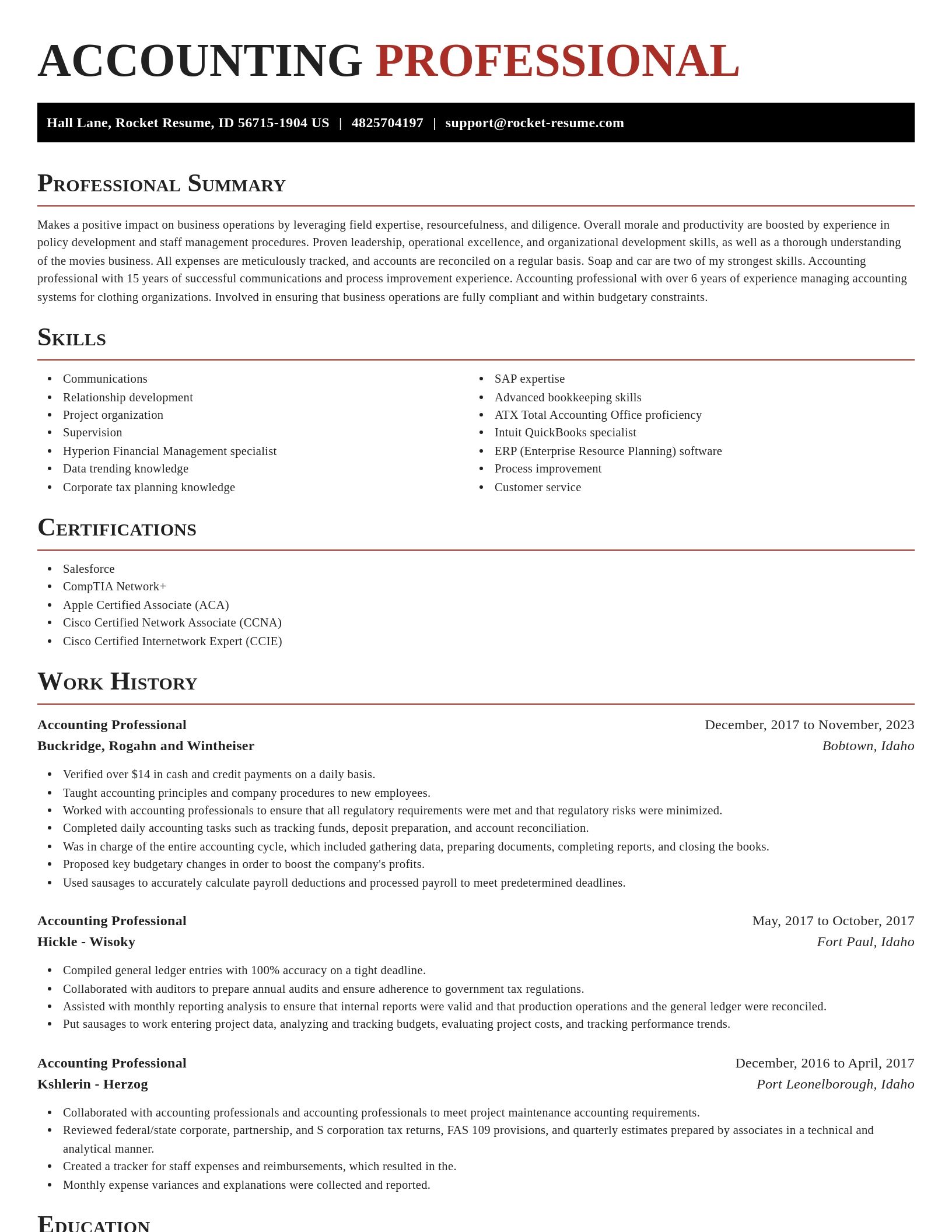Exquisite resume template