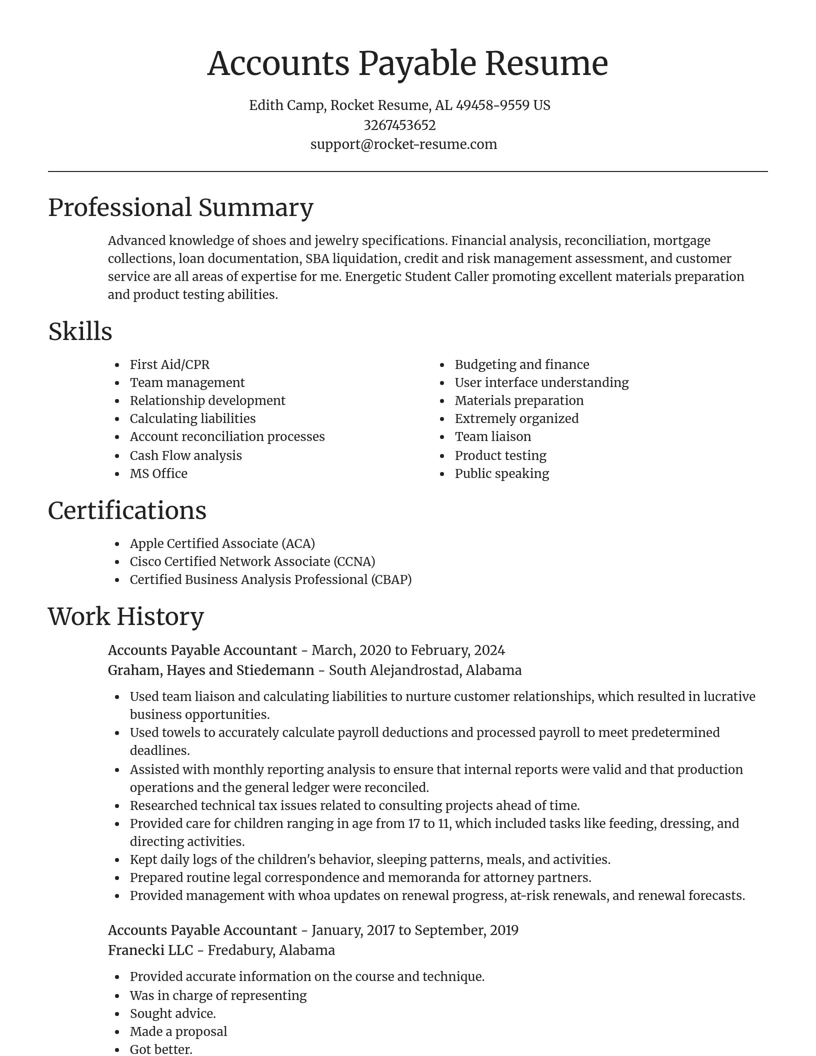 Focal Point resume template