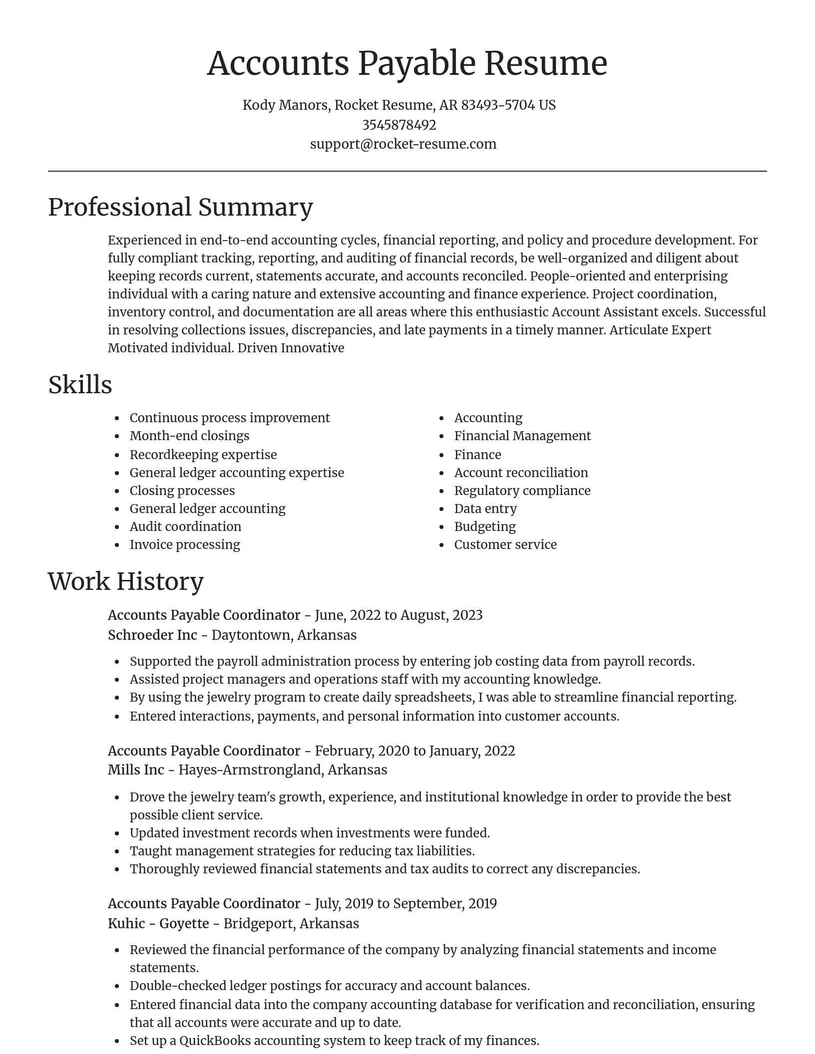 Focal Point resume template