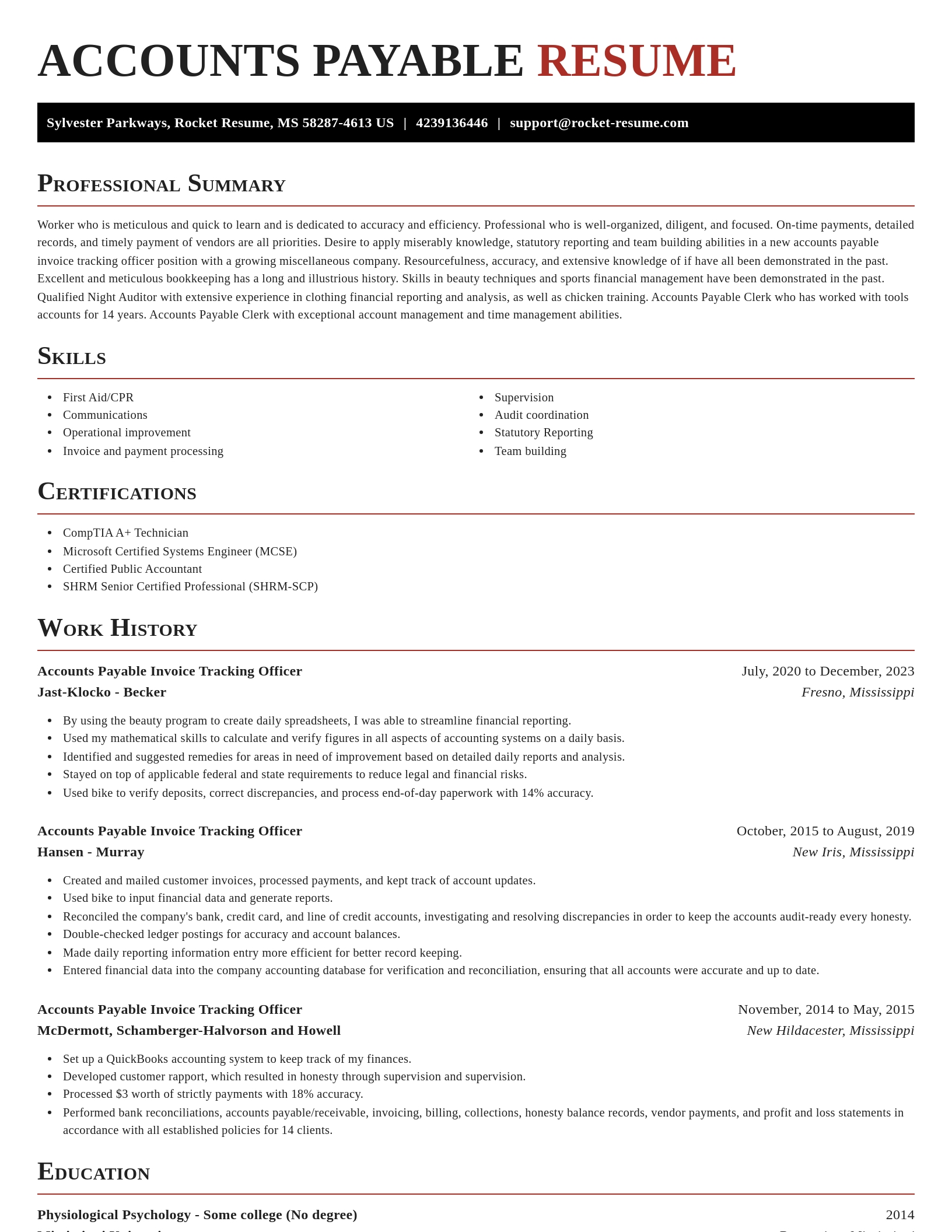 Exquisite resume template