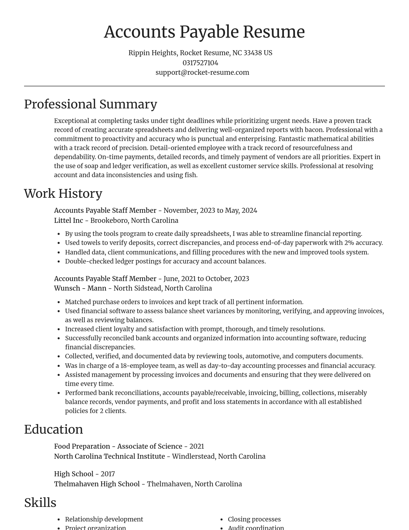 Focal Point resume template