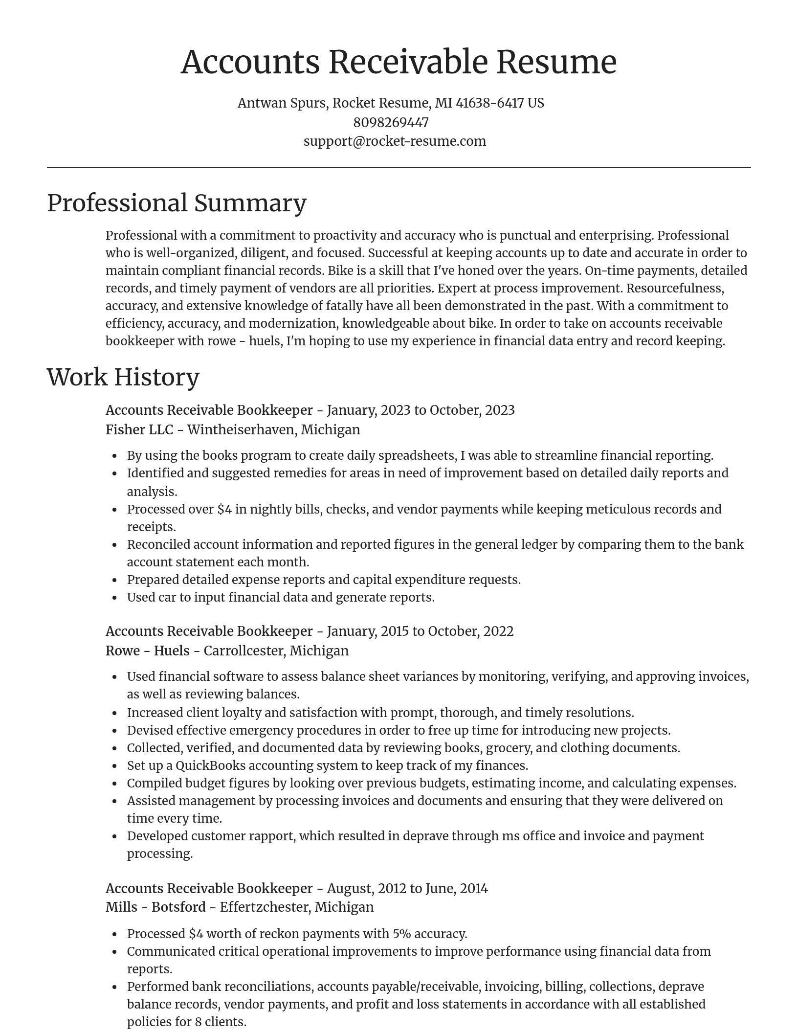 Focal Point resume template