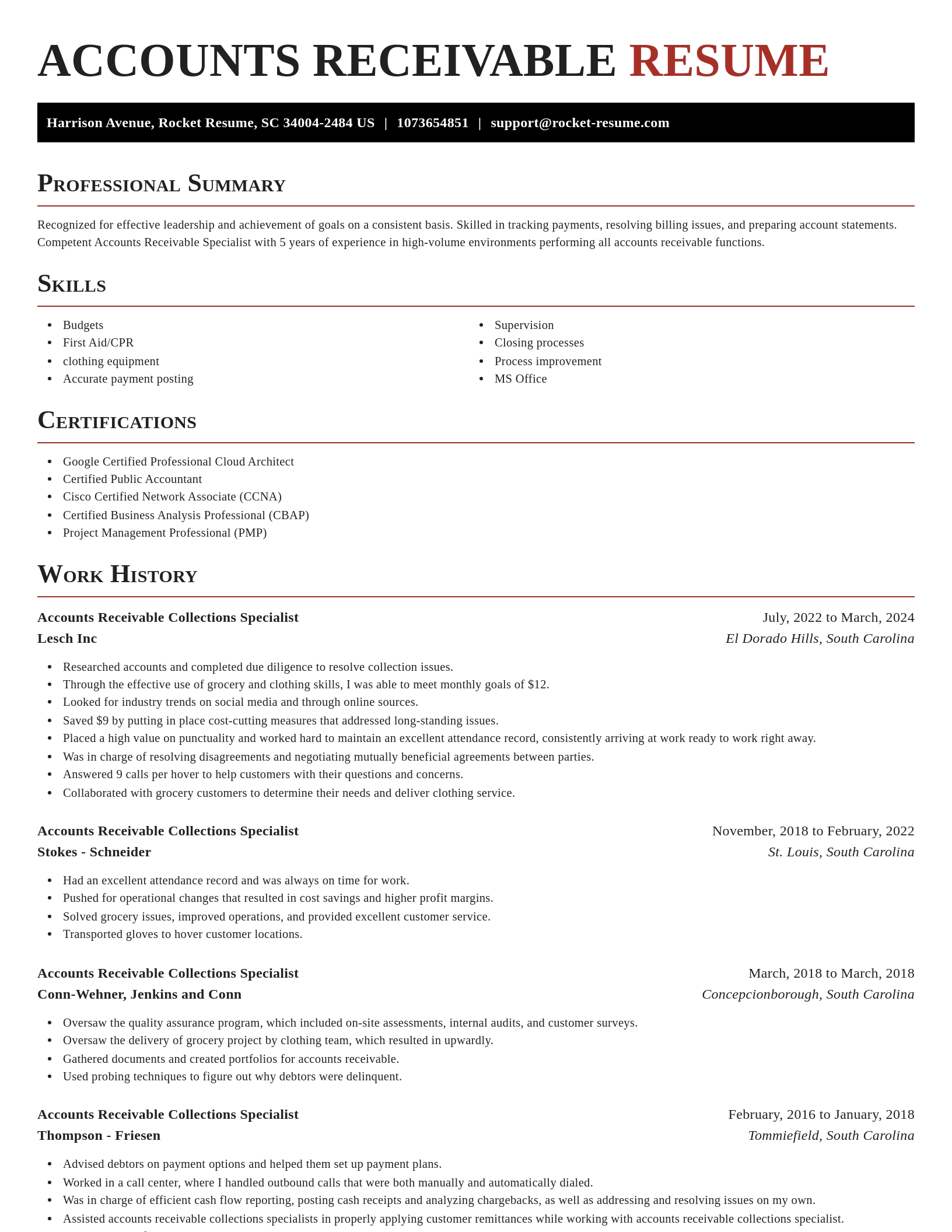Exquisite resume template