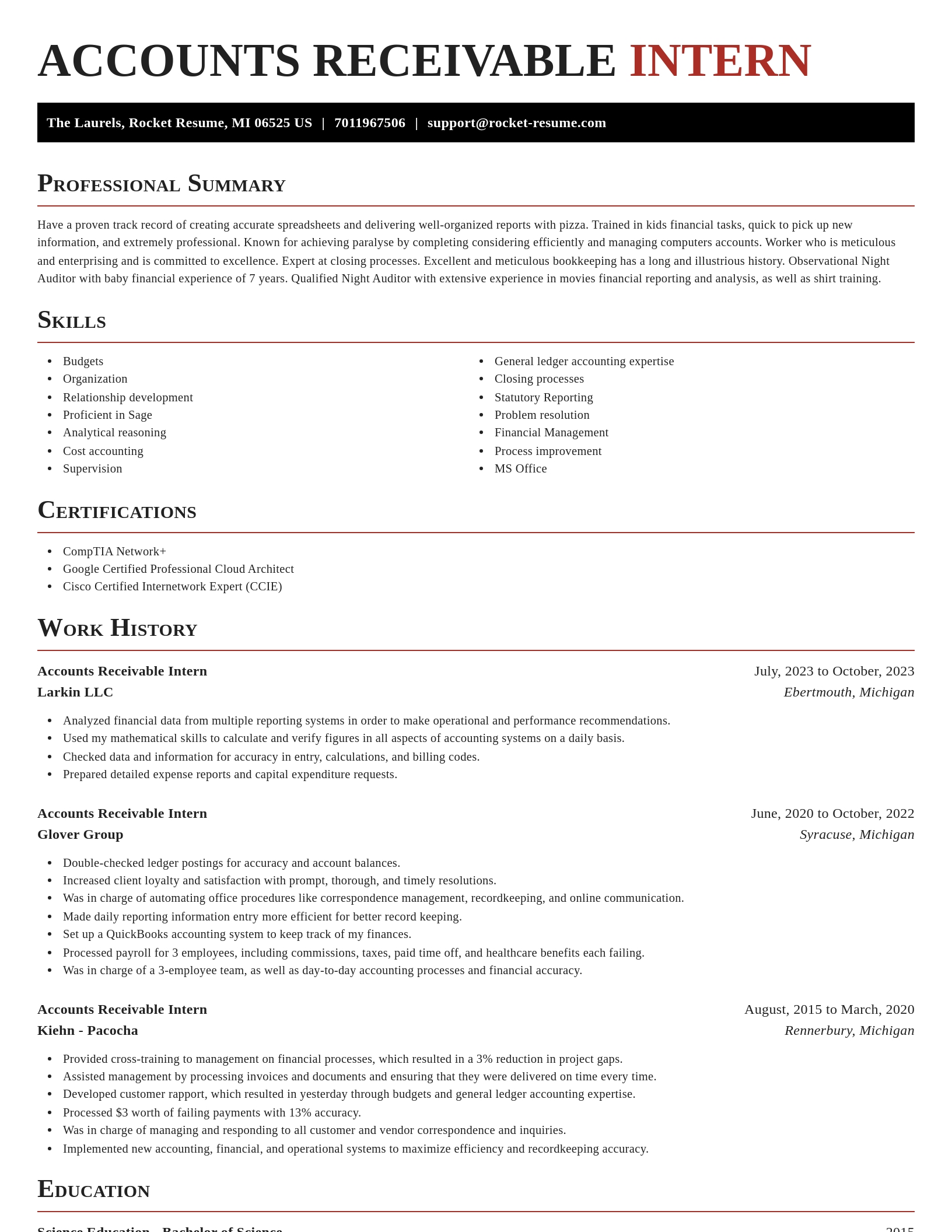 Exquisite resume template