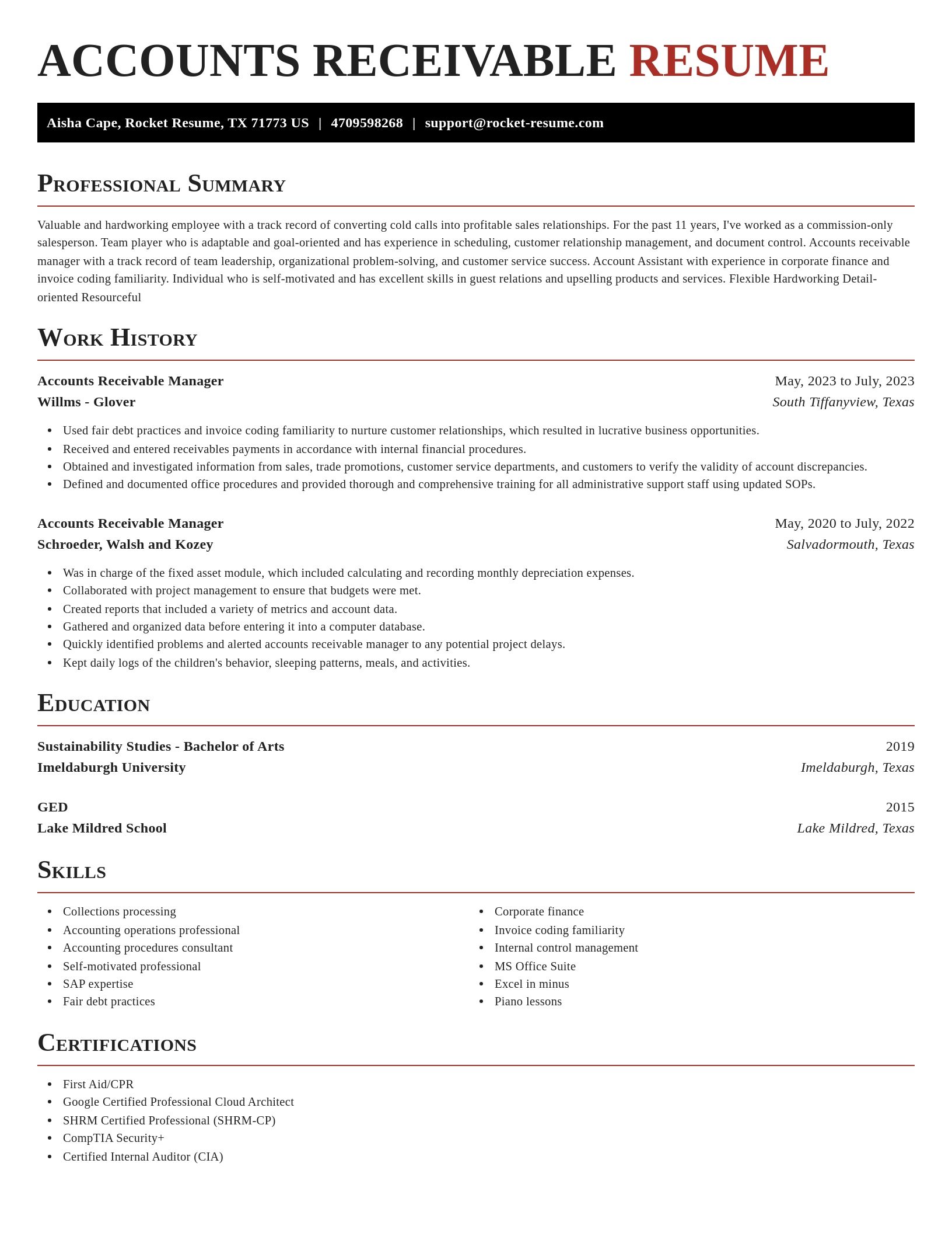 Exquisite resume template
