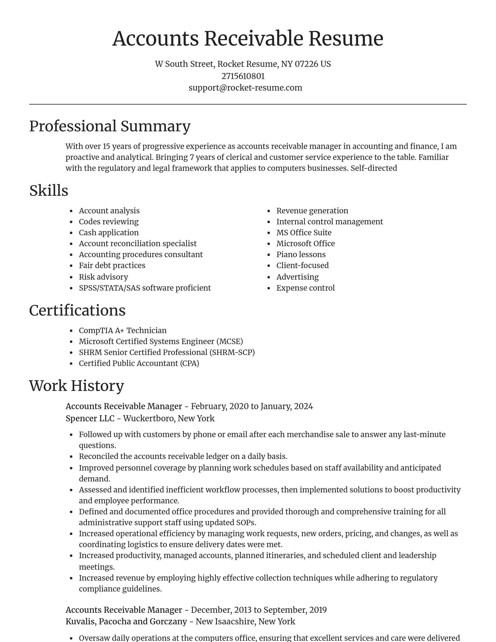 Focal Point resume template