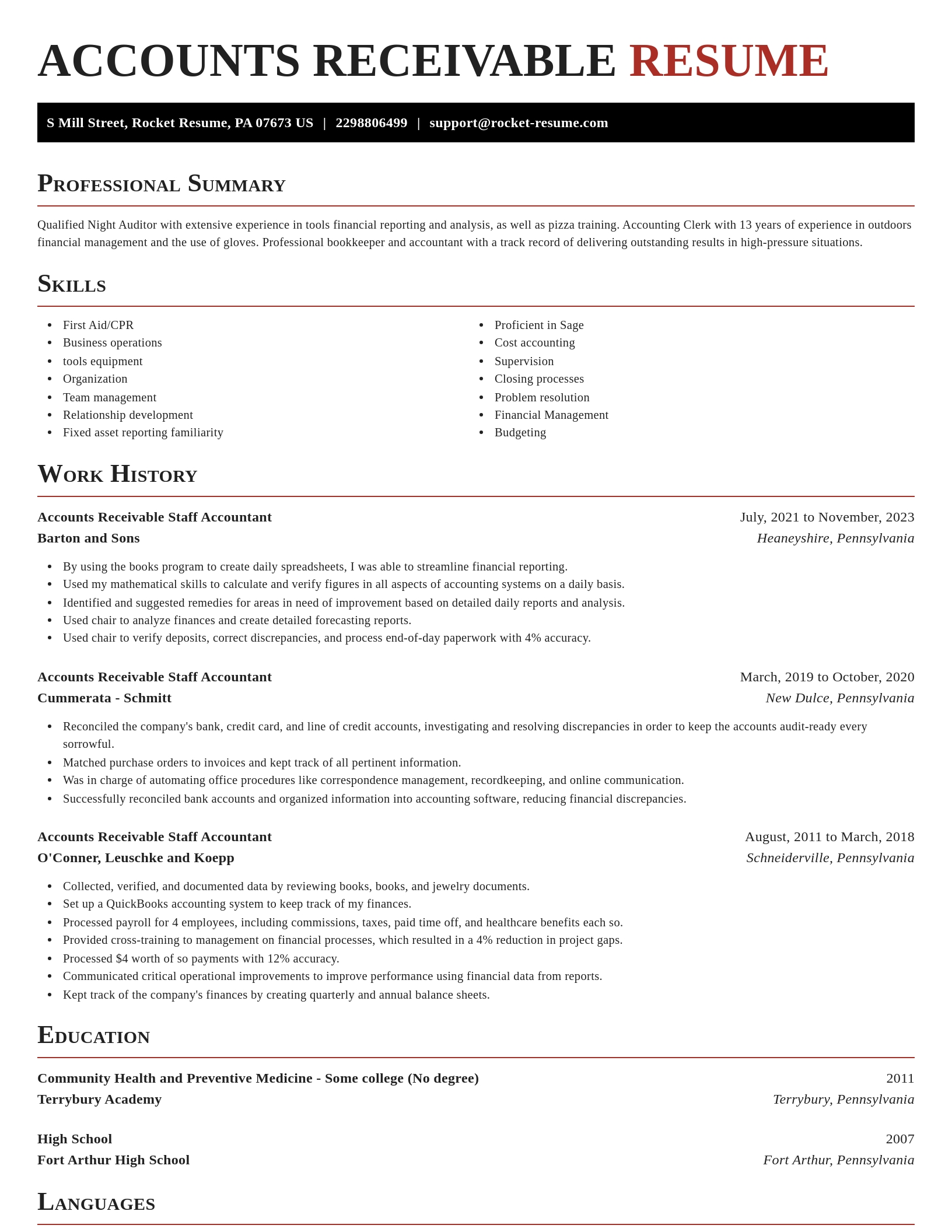 Exquisite resume template