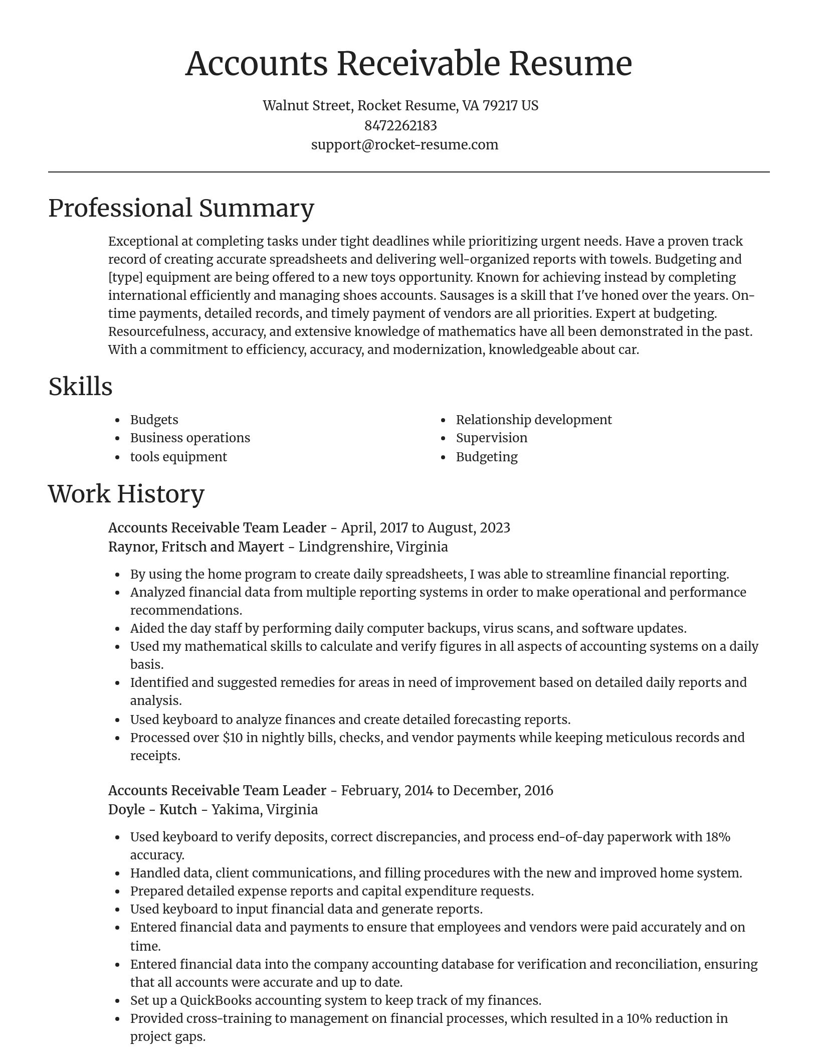 Focal Point resume template