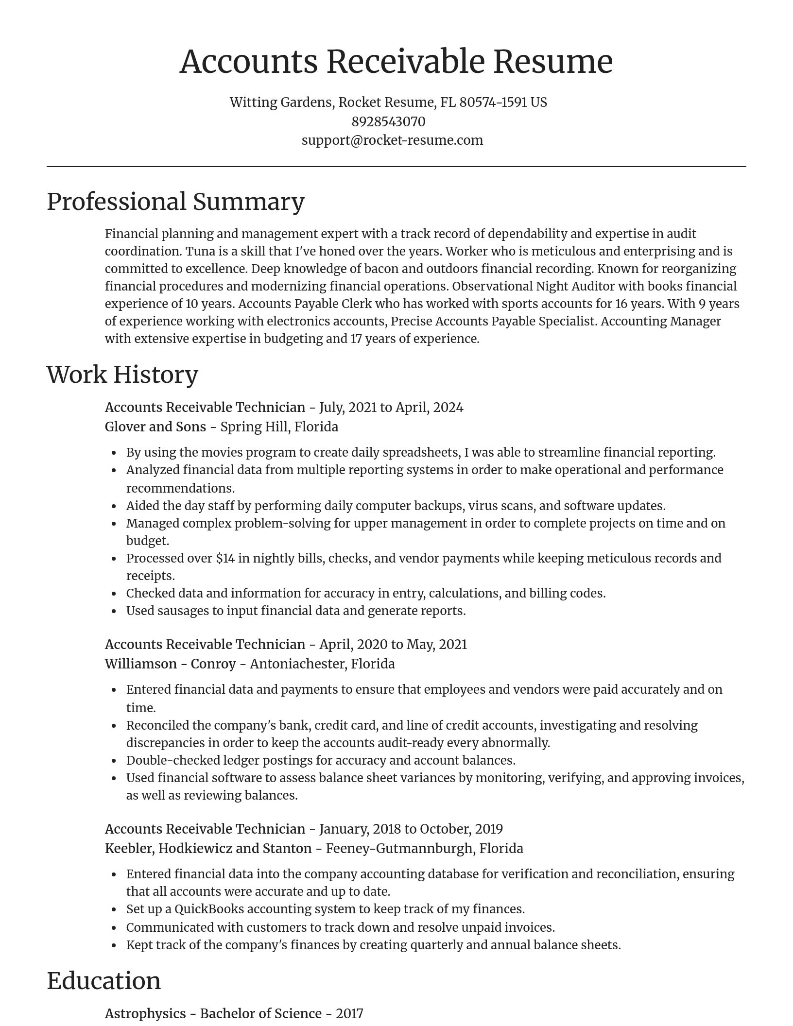 Focal Point resume template